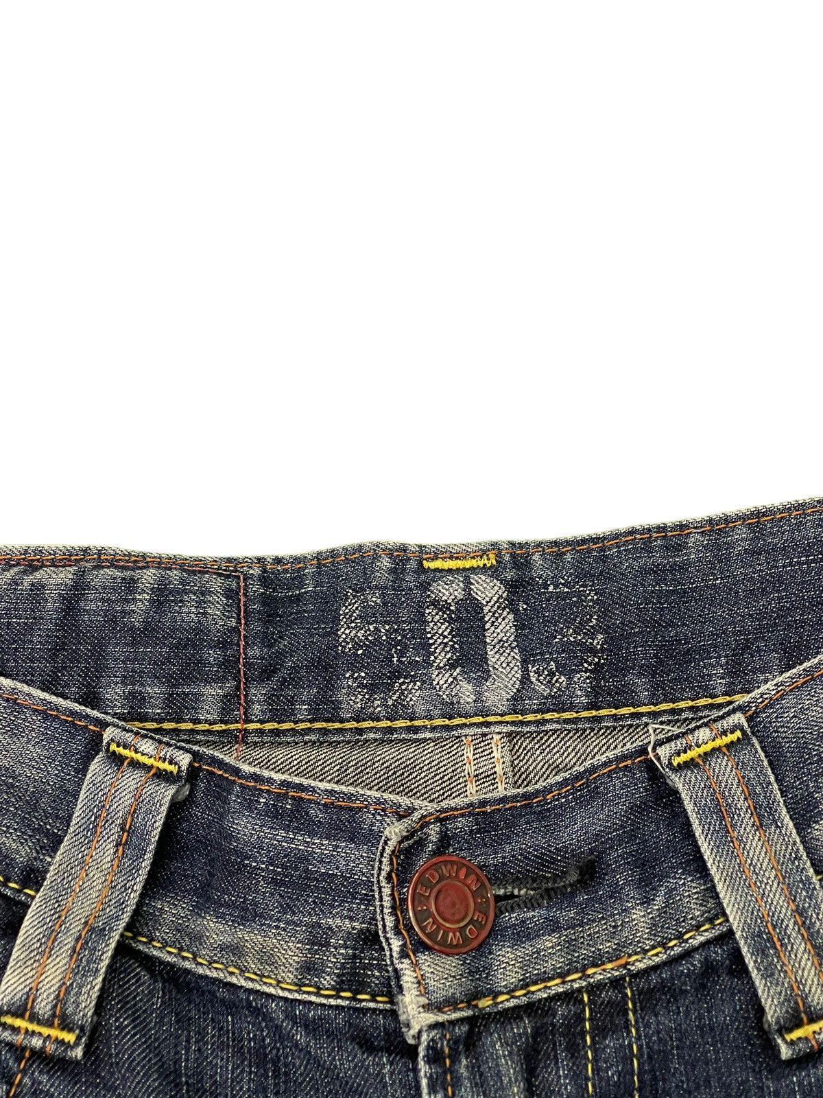 Edwin Distress Jeans Edwin Japan Thrash Regular Straight 7🟦3 Size US 30 / EU 46 - 10 Thumbnail