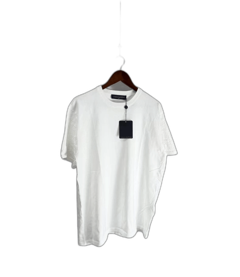 Louis Vuitton Louis Vuitton White Short Sleeve Knit Shirt Size US L / EU 52-54 / 3 - 1 Thumbnail