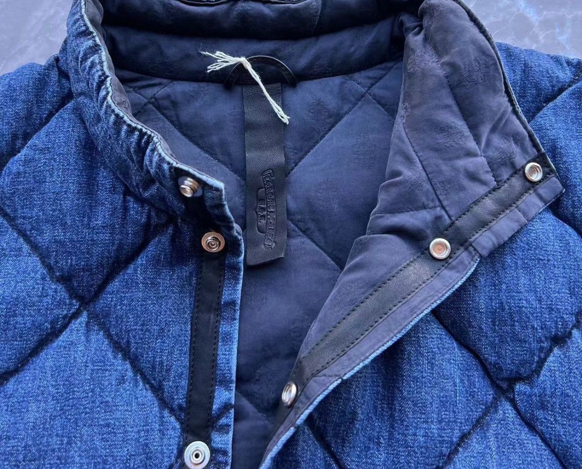 Chrome Hearts Denim puffer lined jacket Size US L / EU 52-54 / 3 - 3 Thumbnail