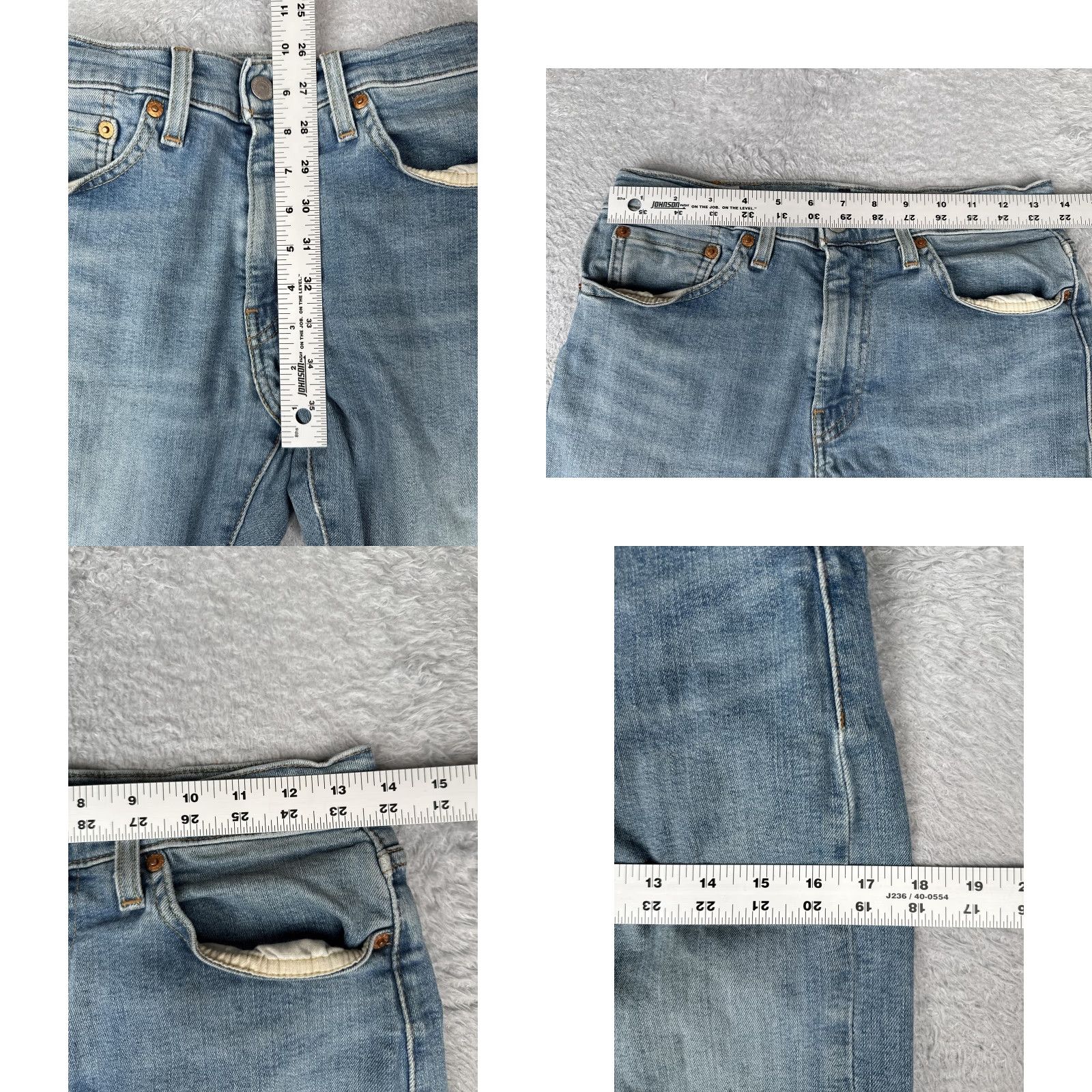 Levi's Levi's Jeans Mens Slim 29x30 Blue 512 Premium Light Wash Tapered Denim Stretch 5-Pocket Jeans Mens Size US 29 - 9 Thumbnail