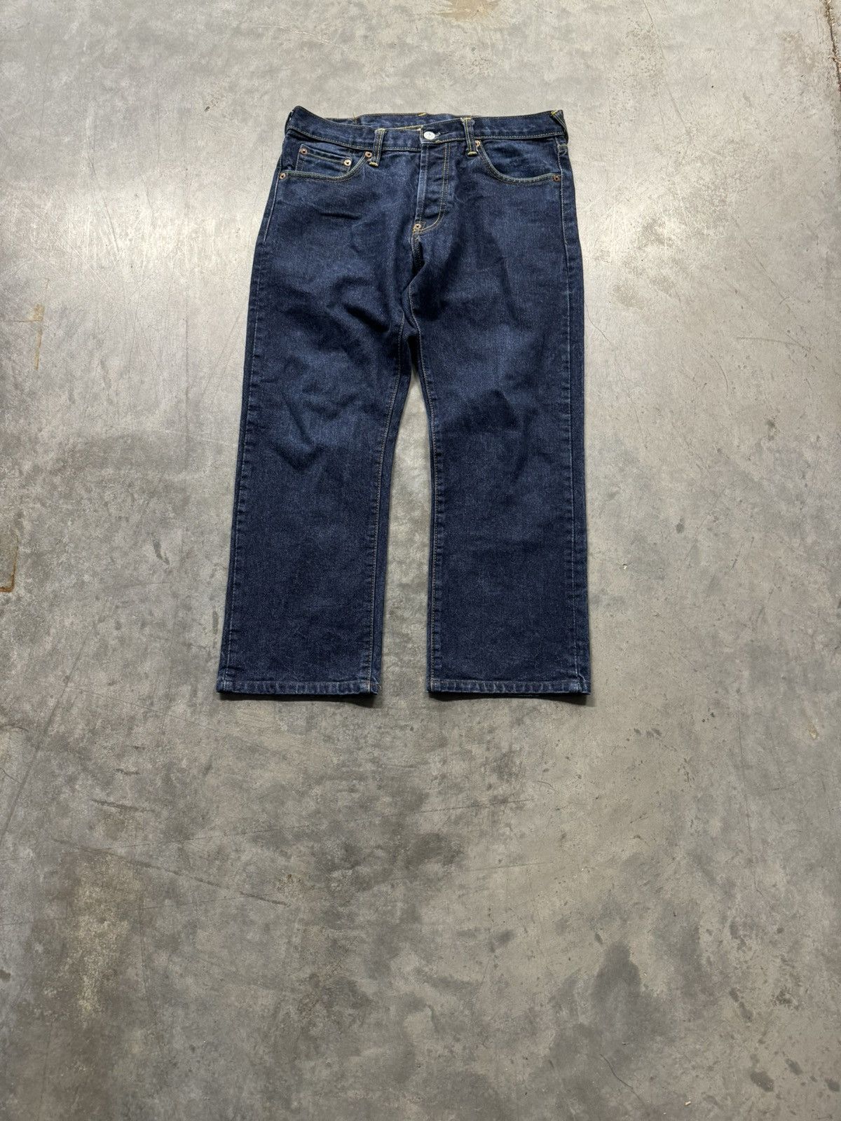 Vintage Evisu Buckle Back Straight Leg Jeans (32x26)