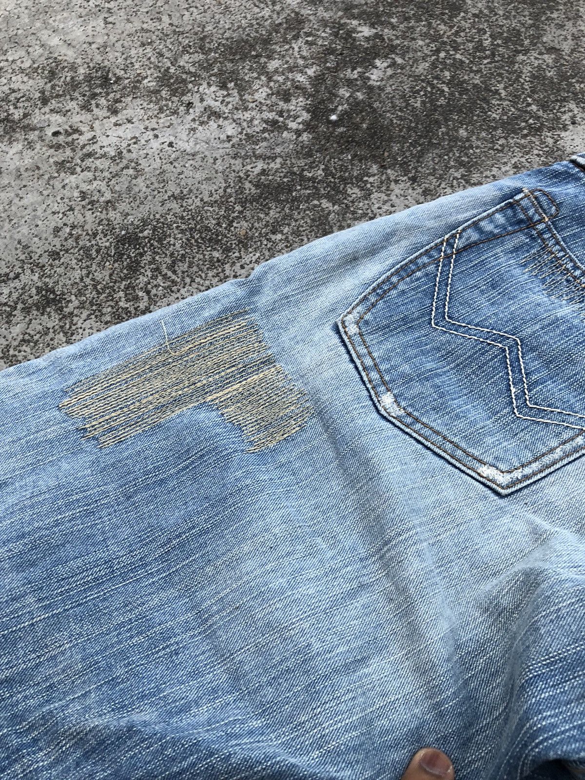 Edwin × Japanese Brand EDWIN PATCHWORK DISTRESSED DENIM Size US 30 / EU 46 - 6 Thumbnail