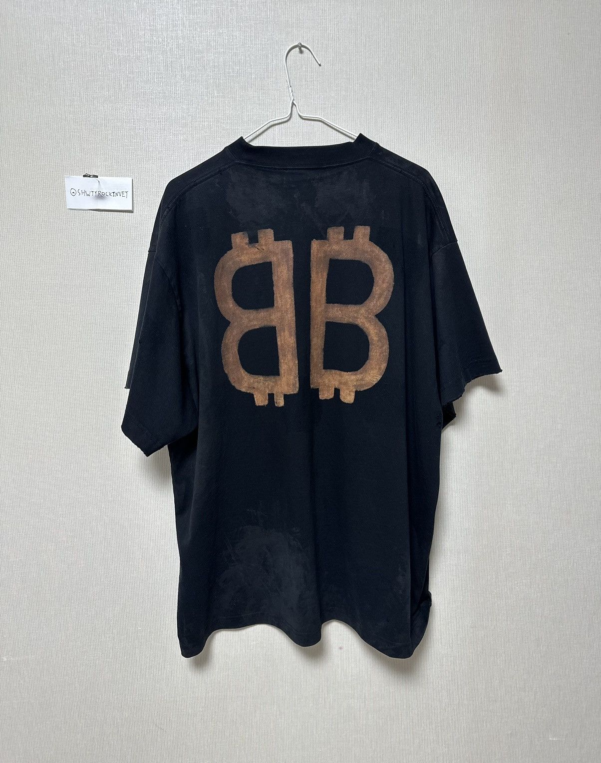 Balenciaga Balenciaga Crypto Tee Size US L / EU 52-54 / 3 - 2 Thumbnail