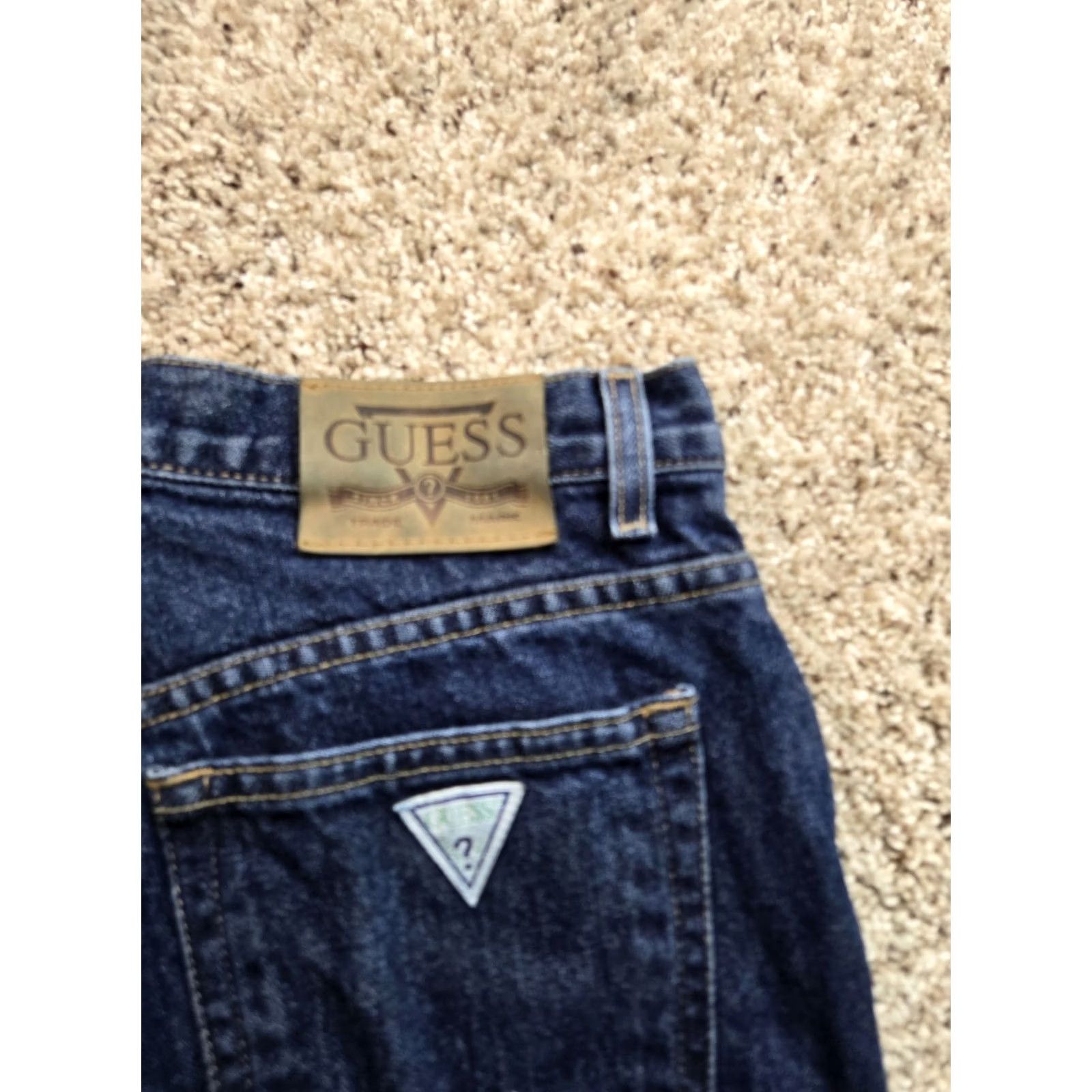 Guess VINTAGE GUESS Jeans Men 28X29 Blue 001 Classic Fit Straight Leg Denim Y2K 90s Mens Size US 28 / EU 44 - 6 Thumbnail