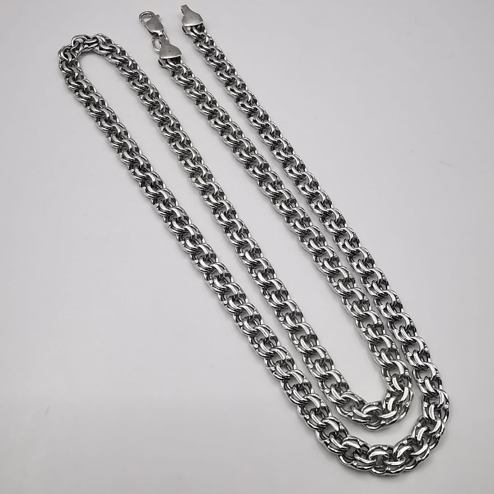 Sterling Silver Vintage Jewelry Chain, 925 Sterling Silver, Signed 29,62g Size ONE SIZE - 1 Thumbnail