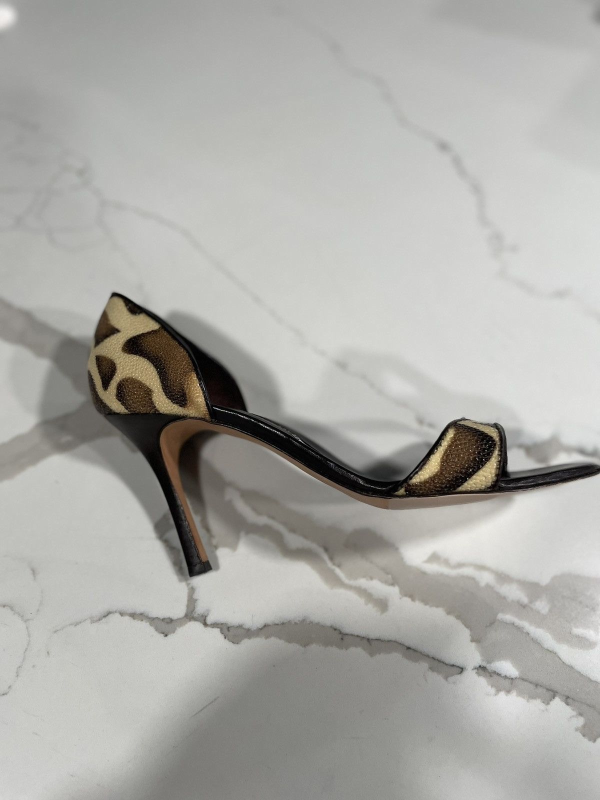 Manolo Blahnik × Vintage Manolo blahnik D’orsay Heels Size US 11 / IT 41 - 6 Thumbnail