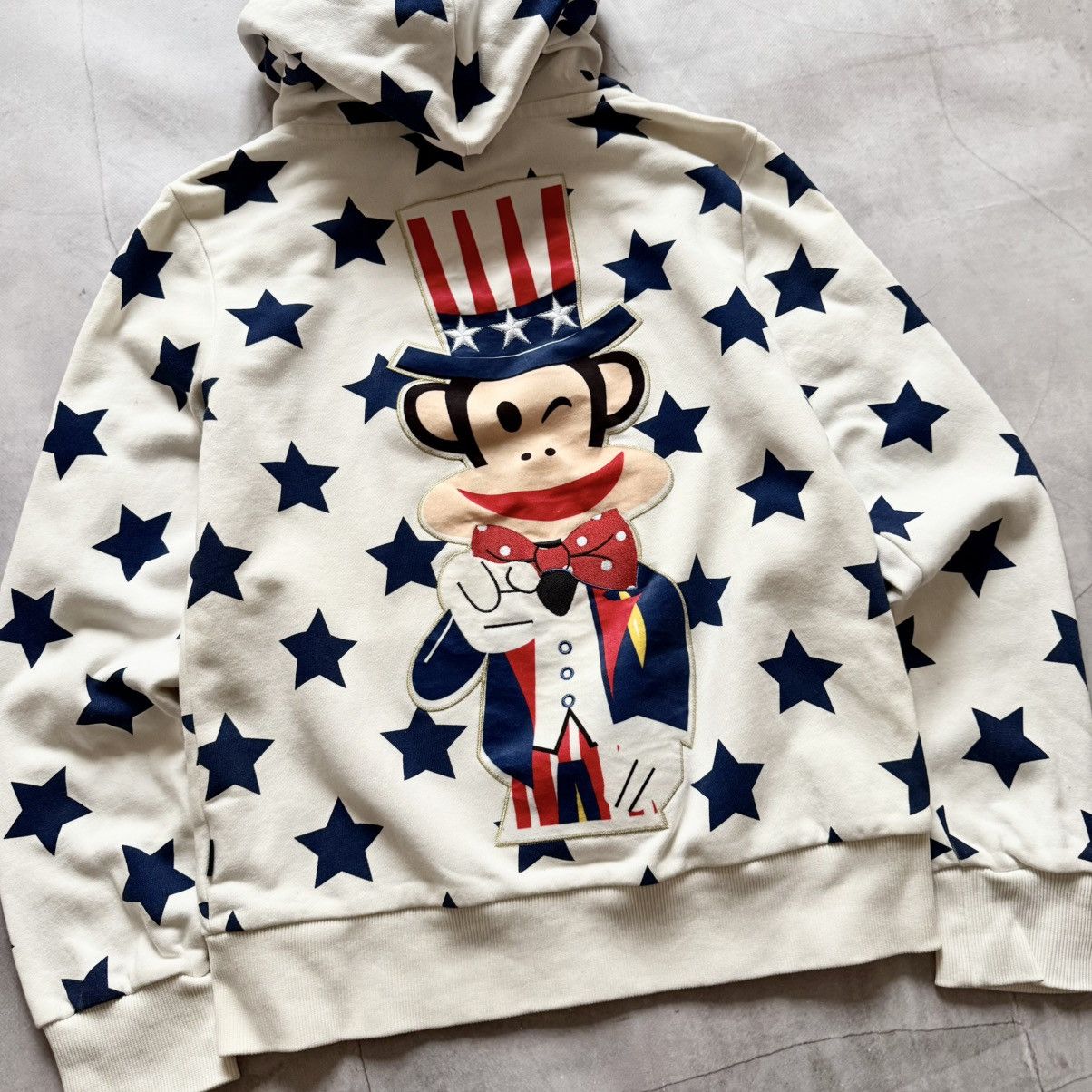 Hysteric Glamour Y2K Paul Frank USA Uncle Sam Julius Star Zip Hoodie Logo Size L / US 10 / IT 46 - 3 Thumbnail