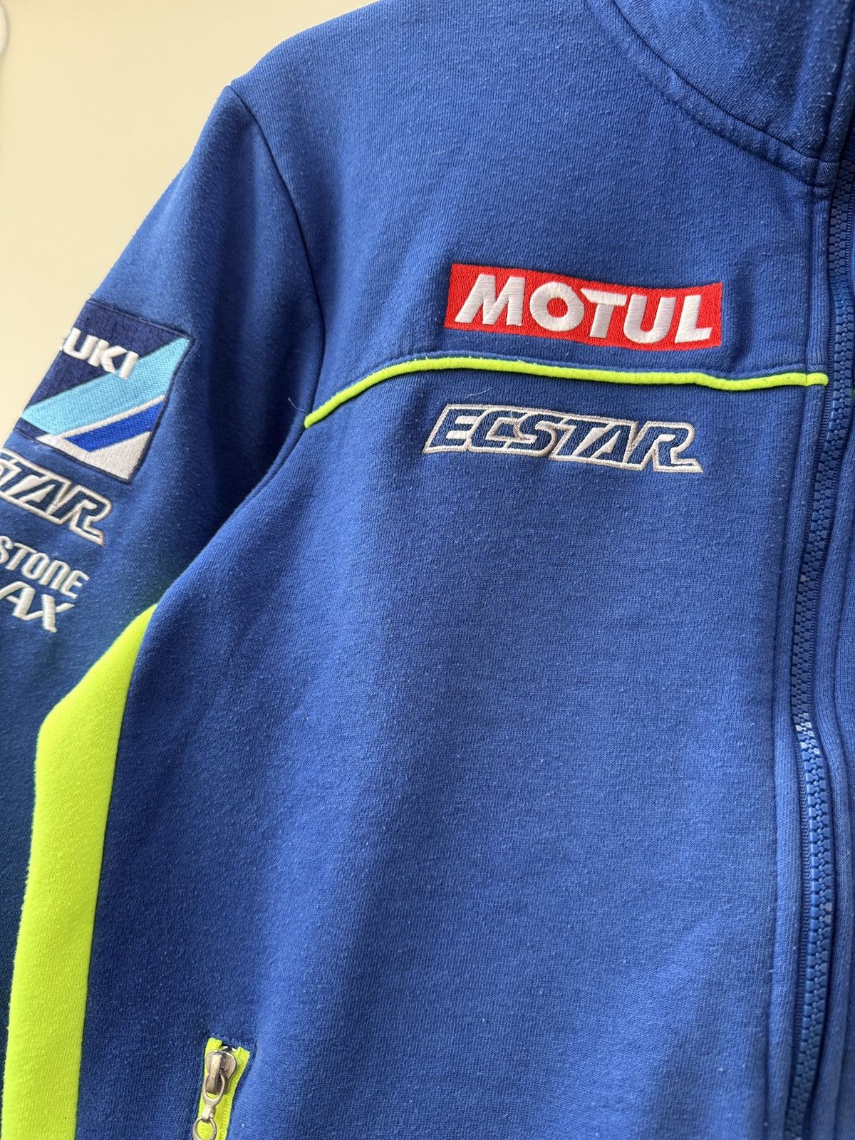 Other Vintage Suzuki MotoGP Team Jacket Mens Blue Full Zip Racing Size US XL / EU 56 / 4 - 7 Thumbnail