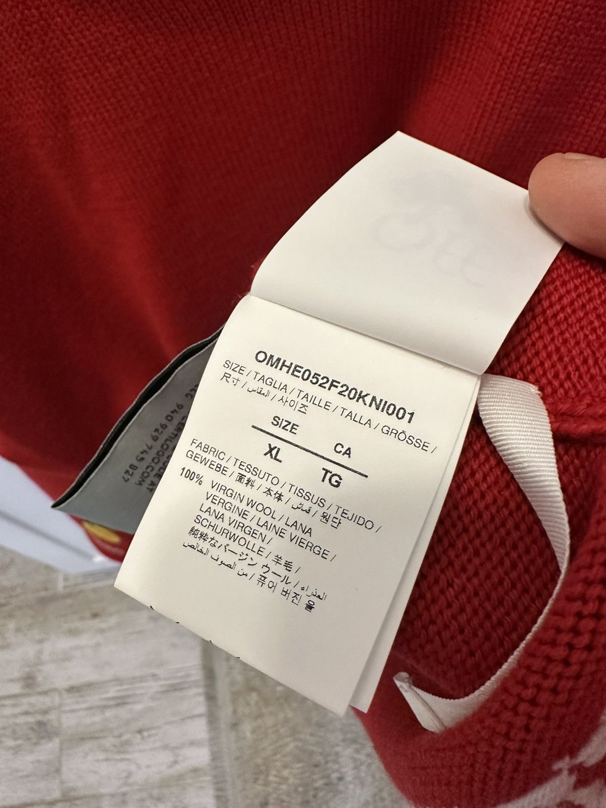 Off-White Off White Knitted Pullover 100%Wool Size US XL / EU 56 / 4 - 5 Thumbnail