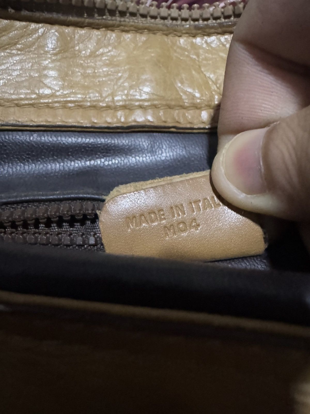 Celine × Vintage Vtg Leather Boston Bag Old Celine Macadam Monogram Size ONE SIZE - 10 Thumbnail