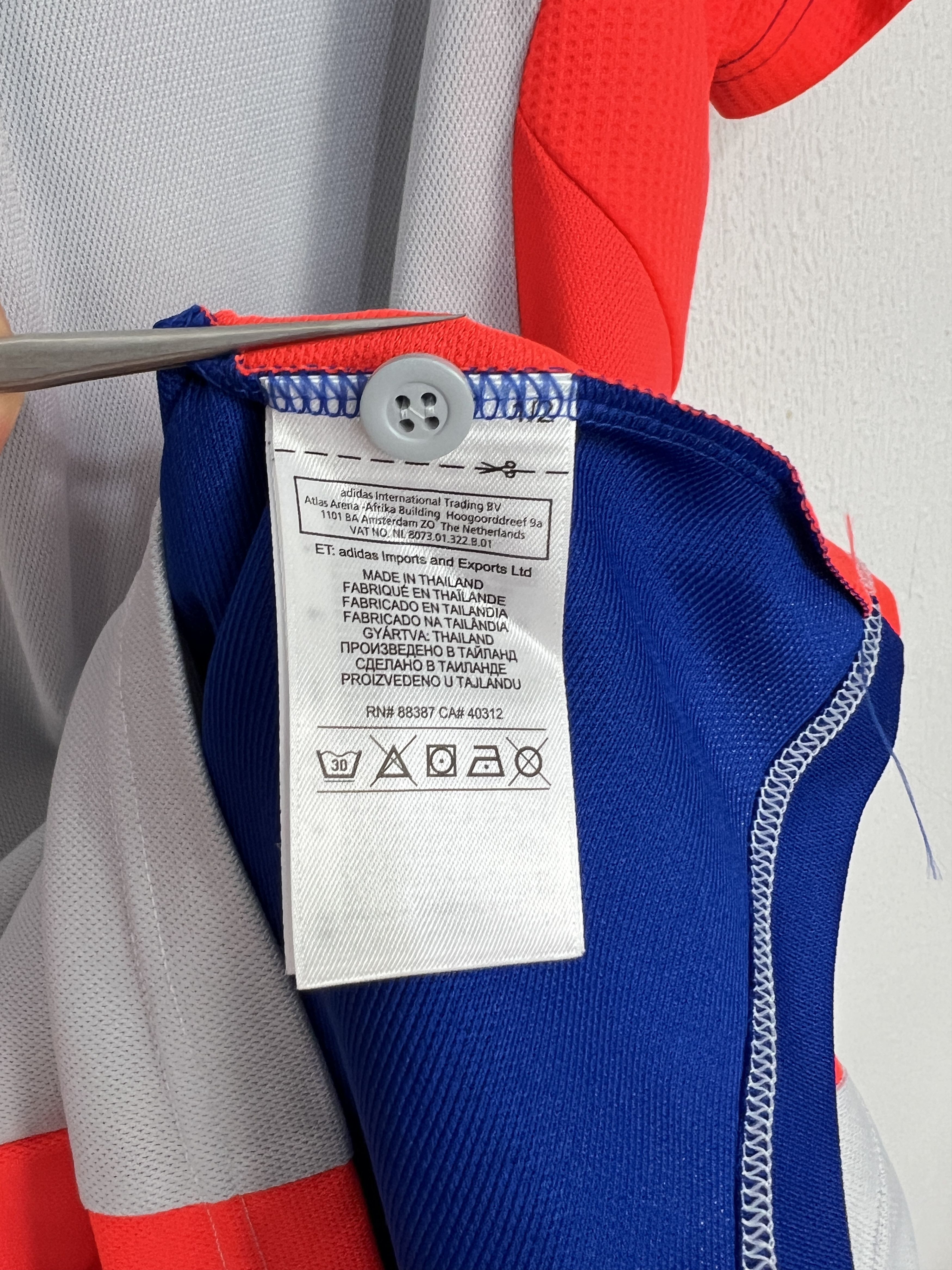 Adidas Adidas England National Team Cricket Polo Jersey Shirt Mens Size US L / EU 52-54 / 3 - 13 Thumbnail