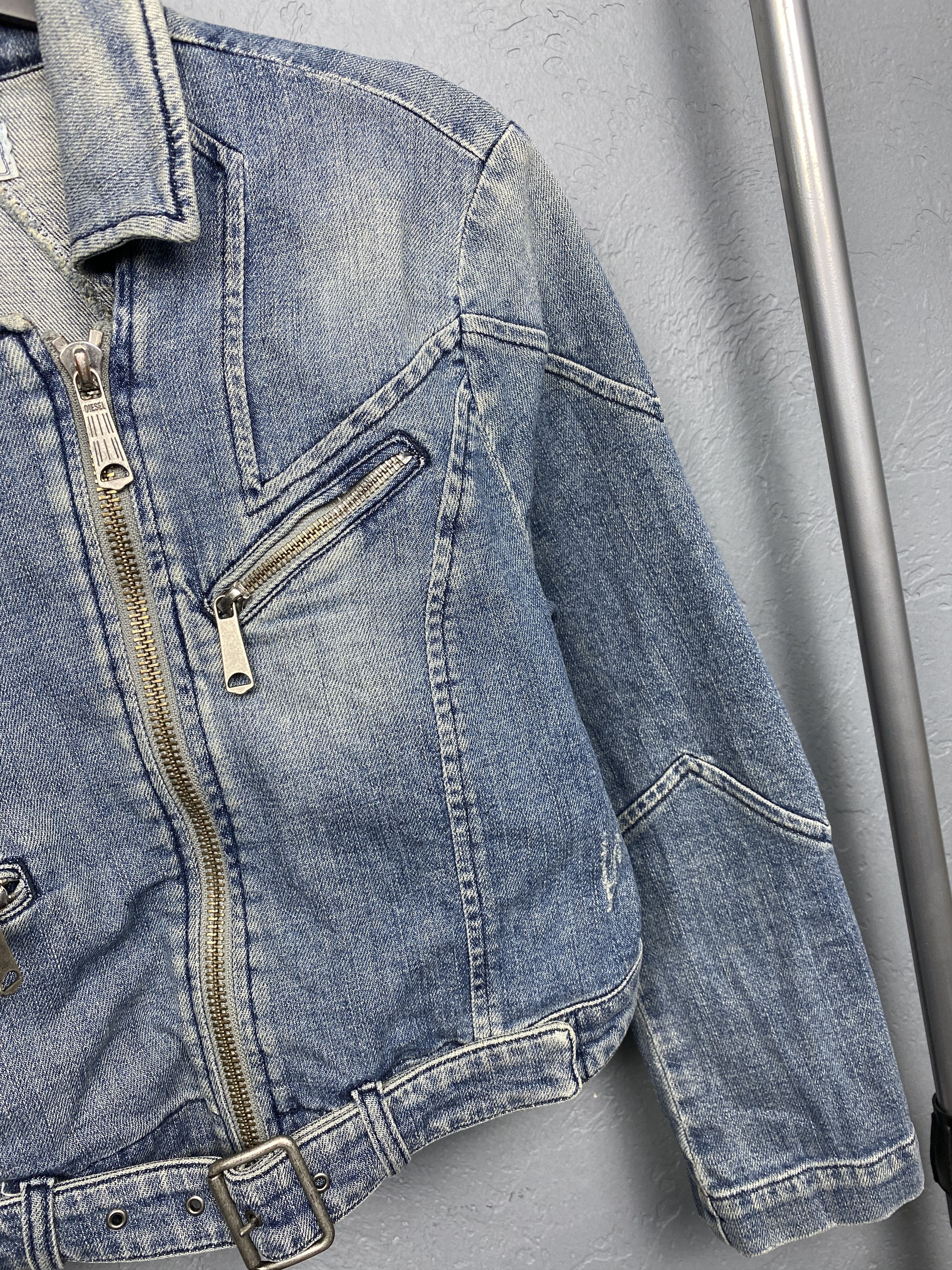 Diesel Diesel Distressed Denim Vintage Jacket Y2K Jeans Size S / US 4 / IT 40 - 5 Thumbnail