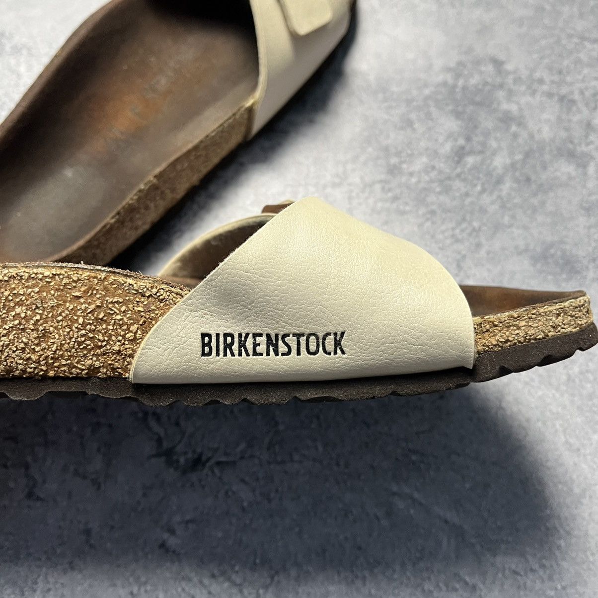Birkenstock Birkenstock Madrid Birko-Flor Graceful Pearl White Sandals Size US 11 / IT 41 - 9 Thumbnail