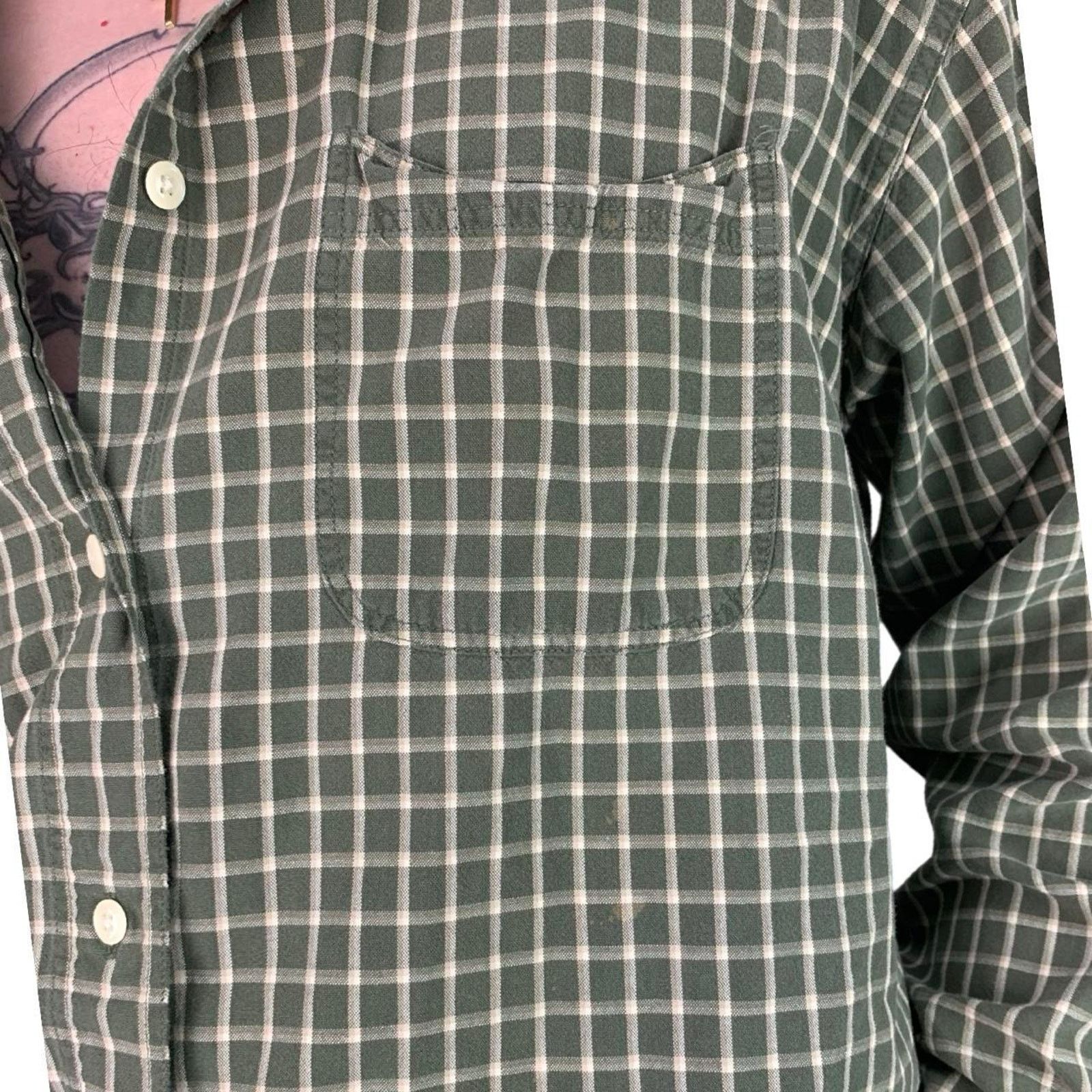 Abercrombie & Fitch × Vintage Vintage Abercrombie & Fitch Plaid Striped Button Up Shirt Size US L / EU 52-54 / 3 - 3 Thumbnail