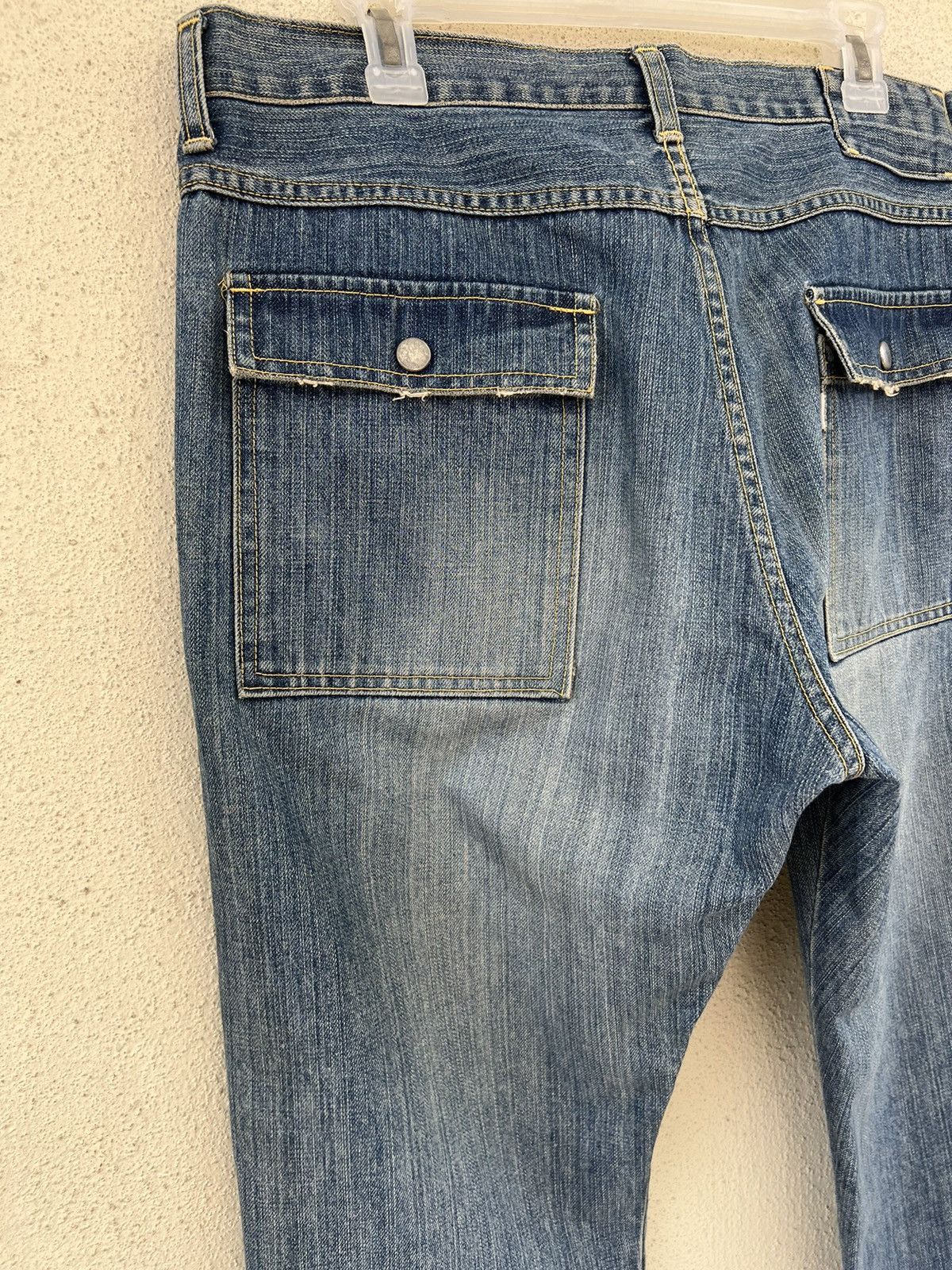 Sandinista MFG VTG 2005 Sandinista Japan Dirty Mud Denim Fatigue Jeans Size US 34 / EU 50 - 14 Thumbnail