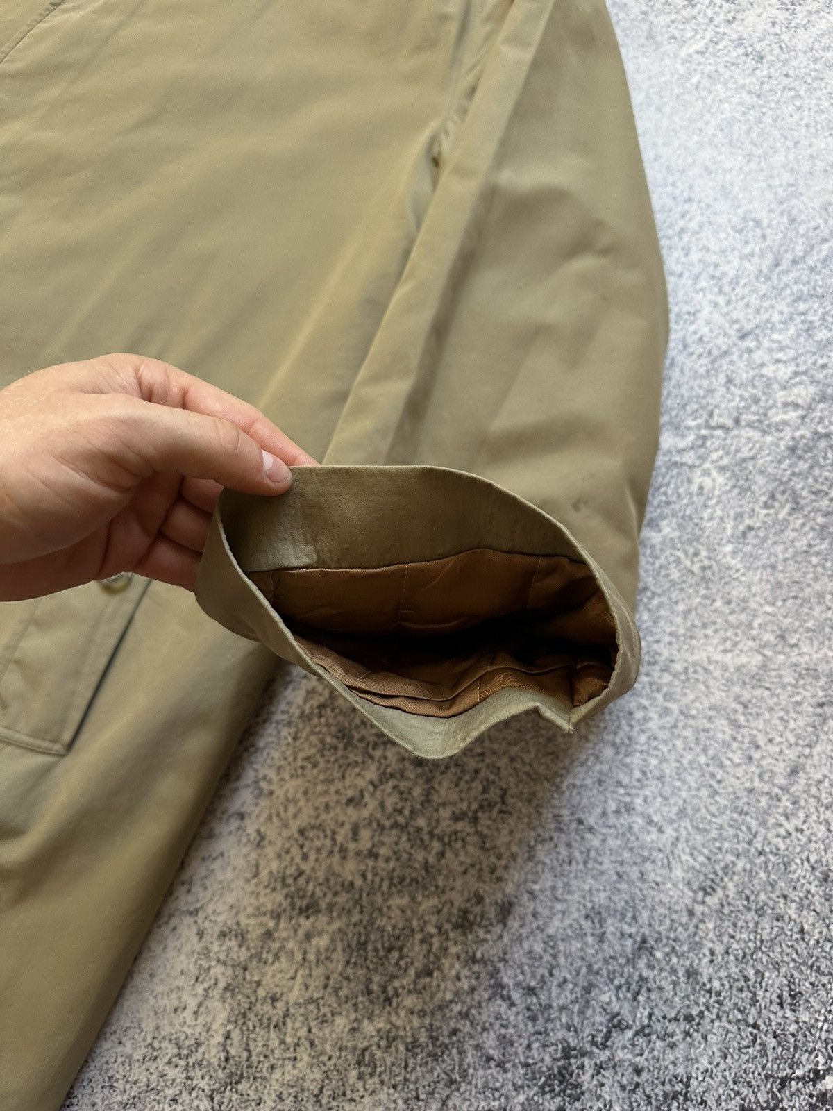 Burberry Vintage 70-80s Burberrys Beige Cotton Coat Japanese Style Size US M / EU 48-50 / 2 - 7 Thumbnail