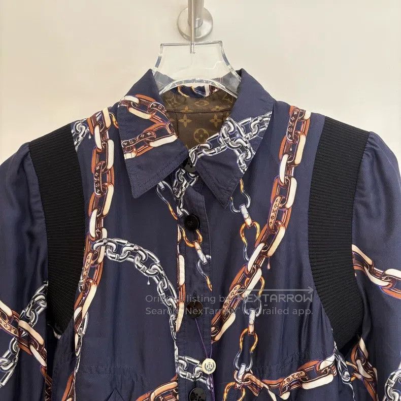 Louis Vuitton Louis Vuitton Mulberry silk presbyopic full-print reversib Size XS / US 0-2 / IT 36-38 - 6 Thumbnail