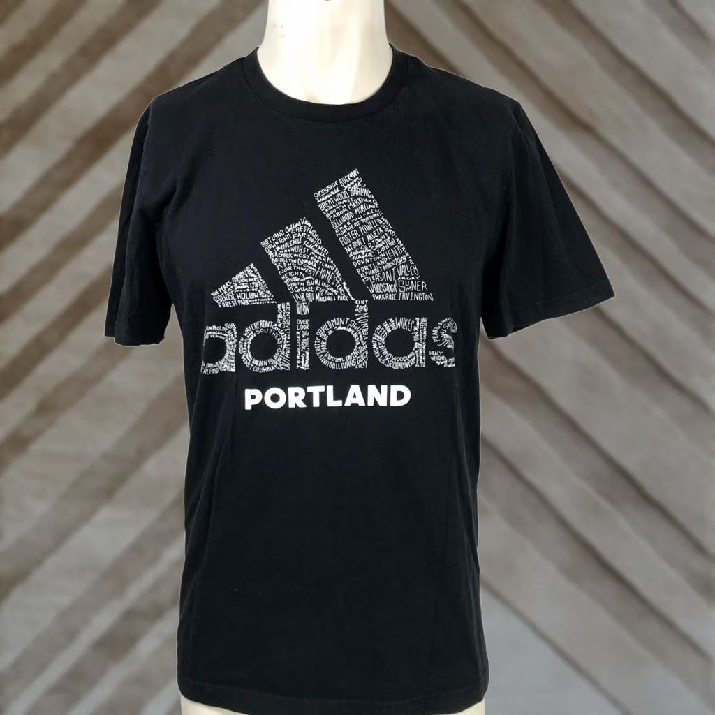 Adidas ADIDAS - Mens Medium Black Crew Neck Short Sleeve Shirt Size US M / EU 48-50 / 2 - 1 Thumbnail