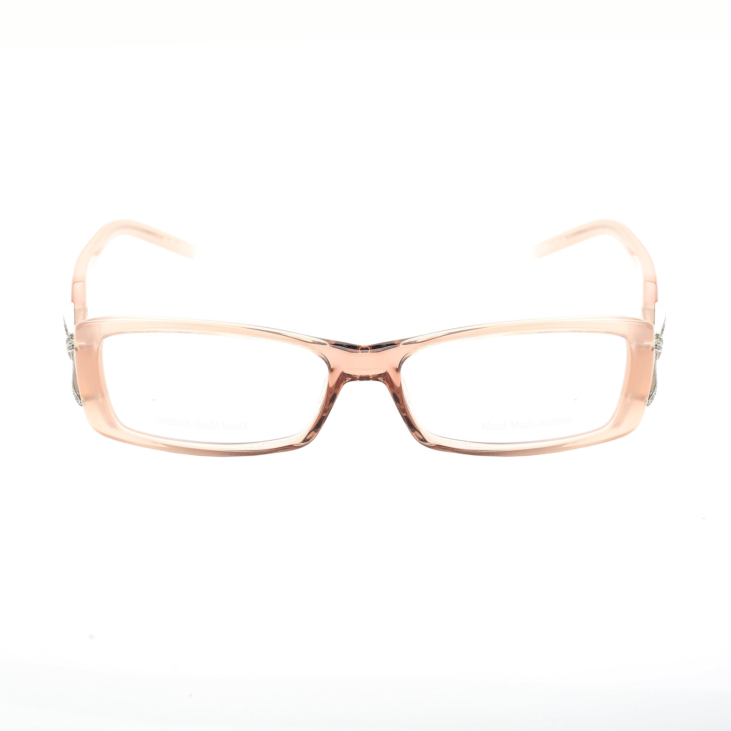 Valentino Valentino '00s Powder Pink Crystal Bow Plastic Glasses Size ONE SIZE - 2 Thumbnail
