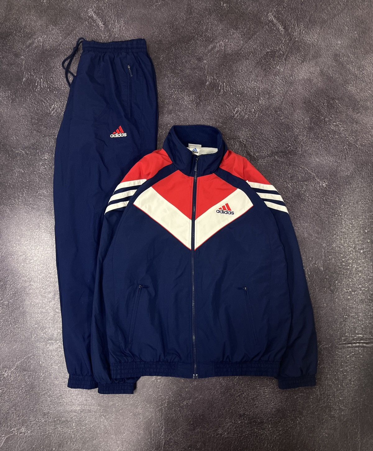 Adidas Vintage 90s Adidas Y2K Hype Nylon Tracksuit | Grailed