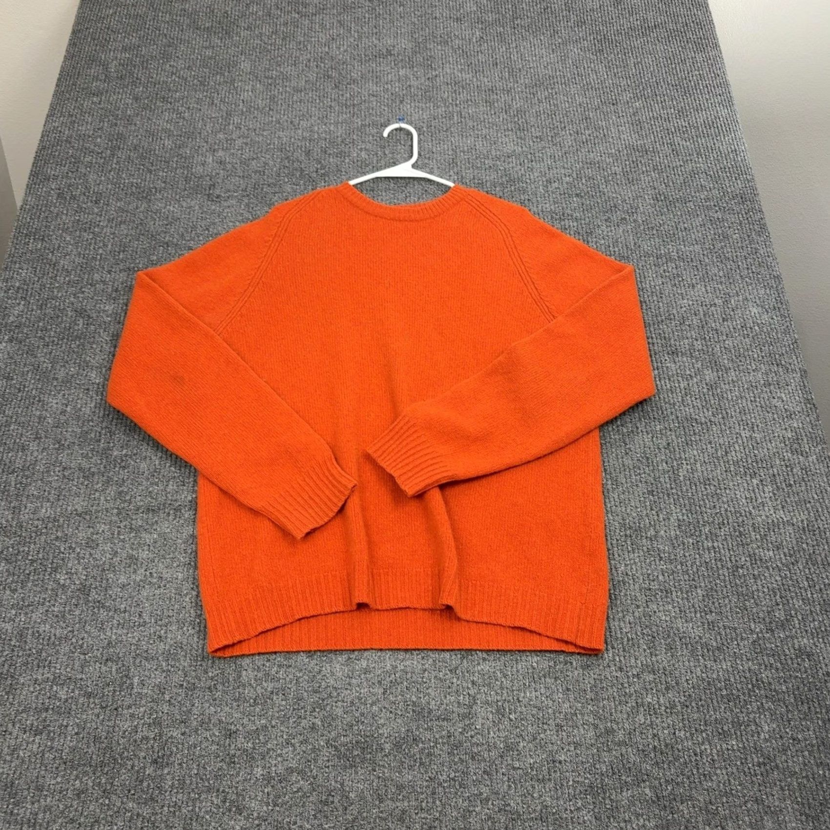 J.Crew J.CREW Sweater Mens XL Orange Wool Raglan Sleeve Crewneck Classic Preppy Size US XL / EU 56 / 4 - 3 Thumbnail