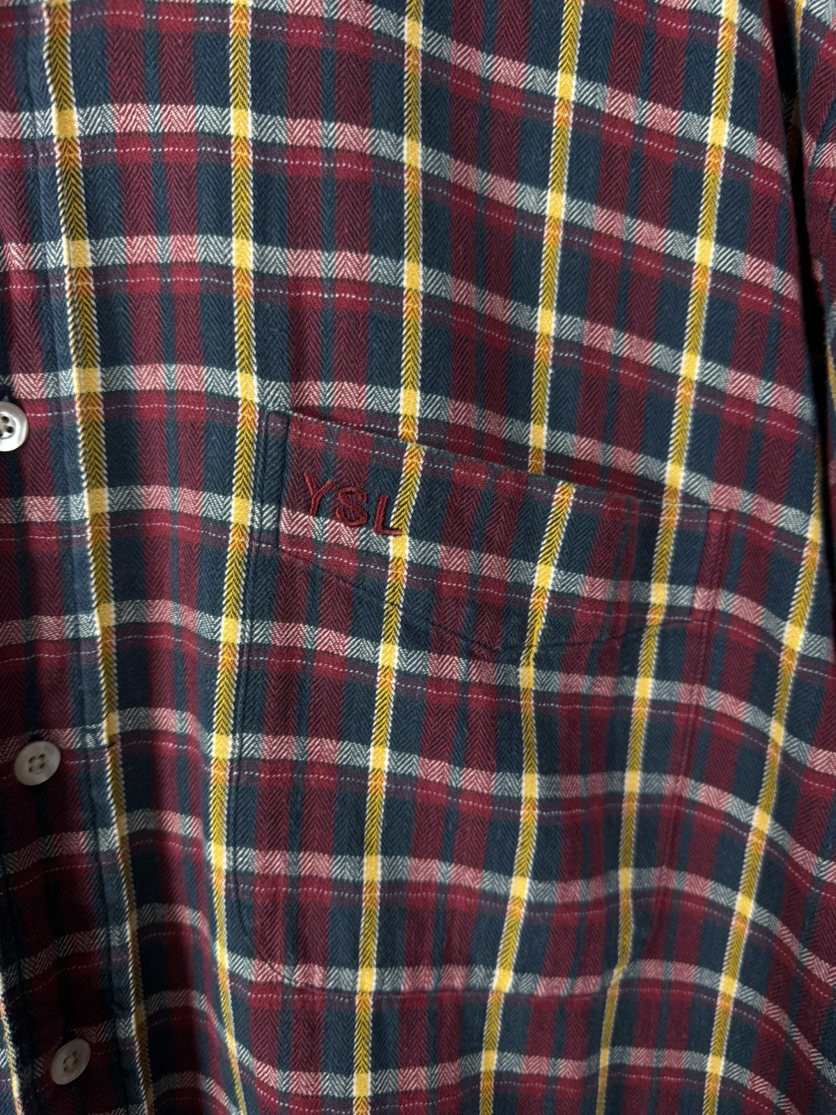 Yves Saint Laurent YSL Saint Laurent Jeans vintage designer logo shirt Size US XL / EU 56 / 4 - 3 Thumbnail