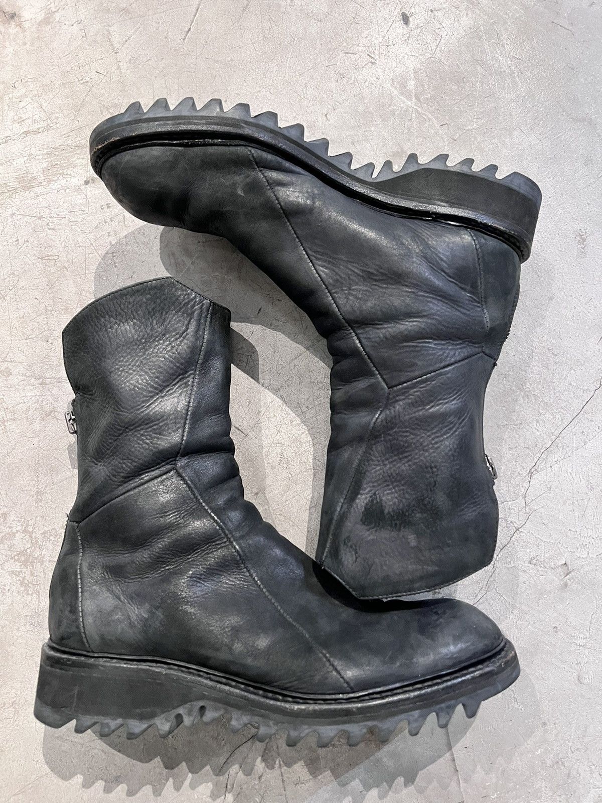y*読様 00s archive julius Back zip boots g Julius Back-Zip Boots | Karasu Shop