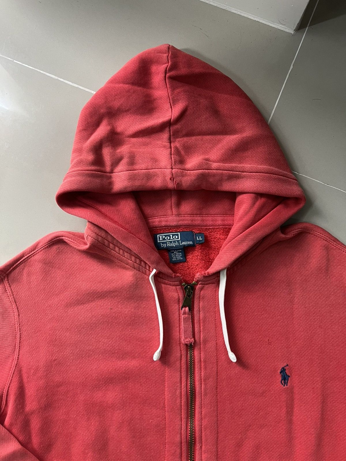 Polo Ralph Lauren Faded Polo Ralph Lauren Zip Up Hoodie Size US L / EU 52-54 / 3 - 2 Thumbnail