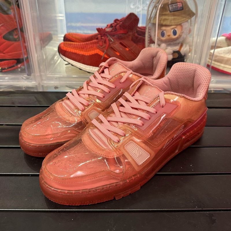 Louis Vuitton Louis Vuitton Transparent Pink Low-Top Sneakers - Size US 8.5 / EU 41-42 - 1 Thumbnail