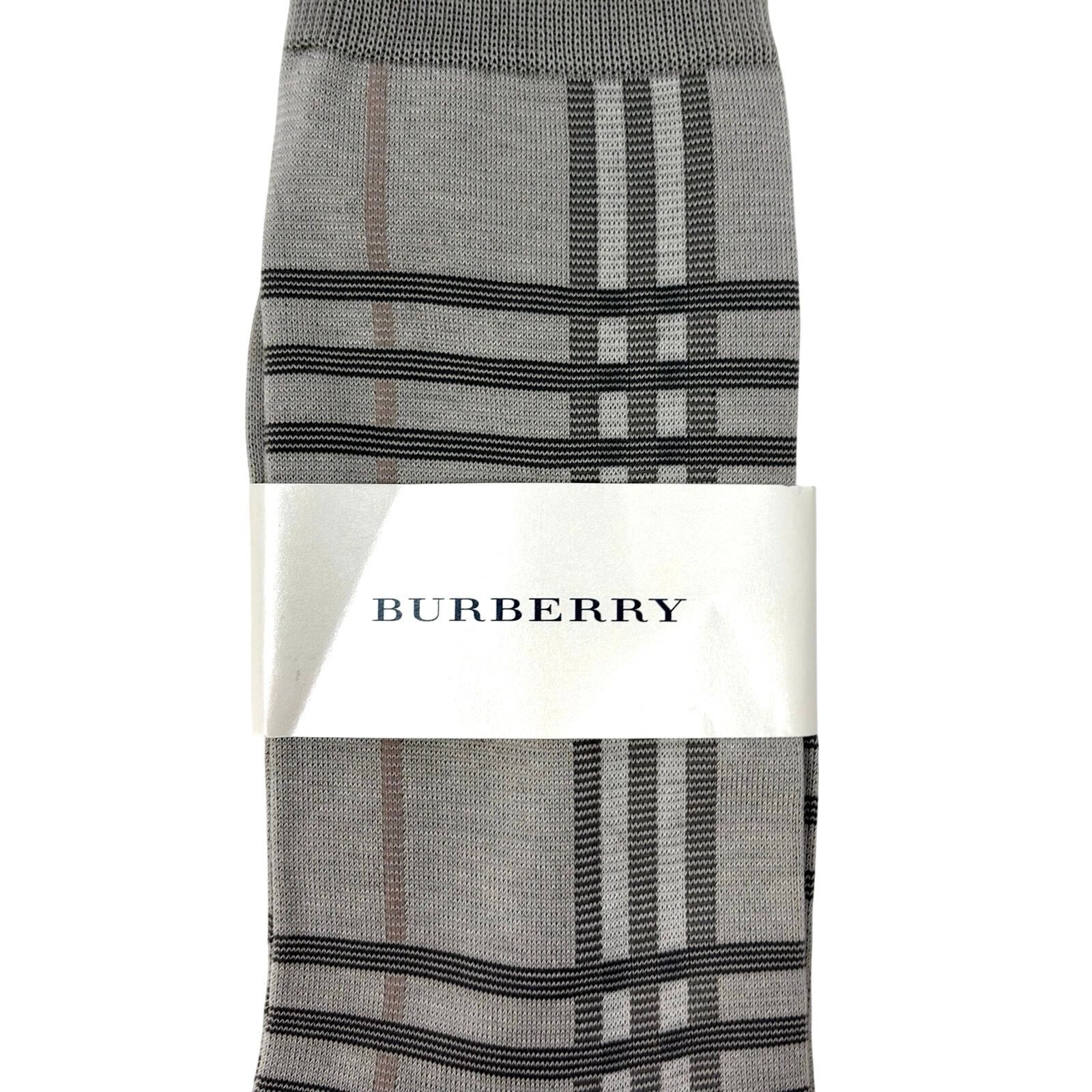 Burberry Burberry Nova Gray Dress Socks Size ONE SIZE - 2 Thumbnail