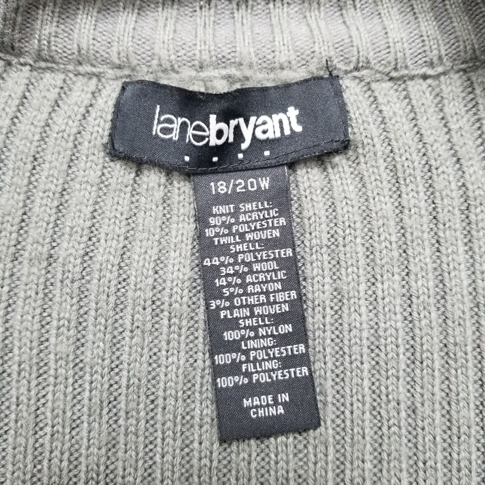 Other Lene Bryant Jacket Womens 18/20W Pockets Full Zip Sweater Size XXL / US 16-18 / IT 52-54 - 6 Thumbnail