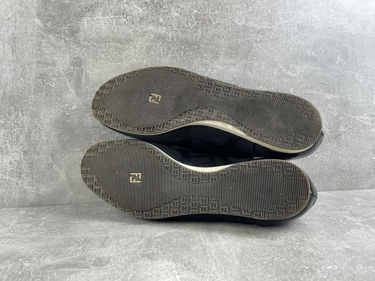 Fendi Fendi Vintage 90s Zucca Nylon Leather Black Low Top Sneakers Size US 11 / EU 44 - 7 Thumbnail