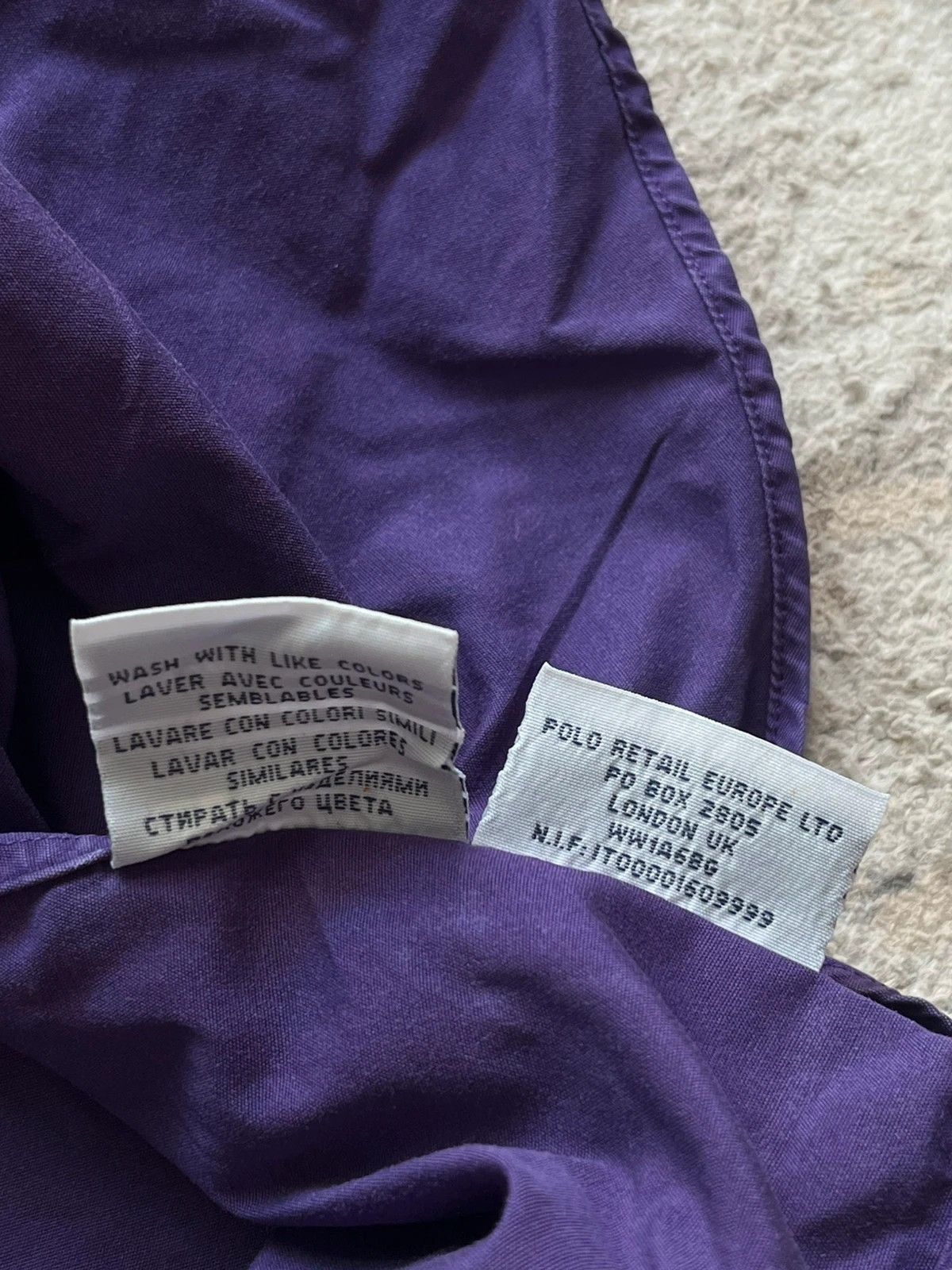 Polo Ralph Lauren Polo Ralph Lauren Sz L Purple Shirt Rare Small Pony Size US L / EU 52-54 / 3 - 10 Thumbnail