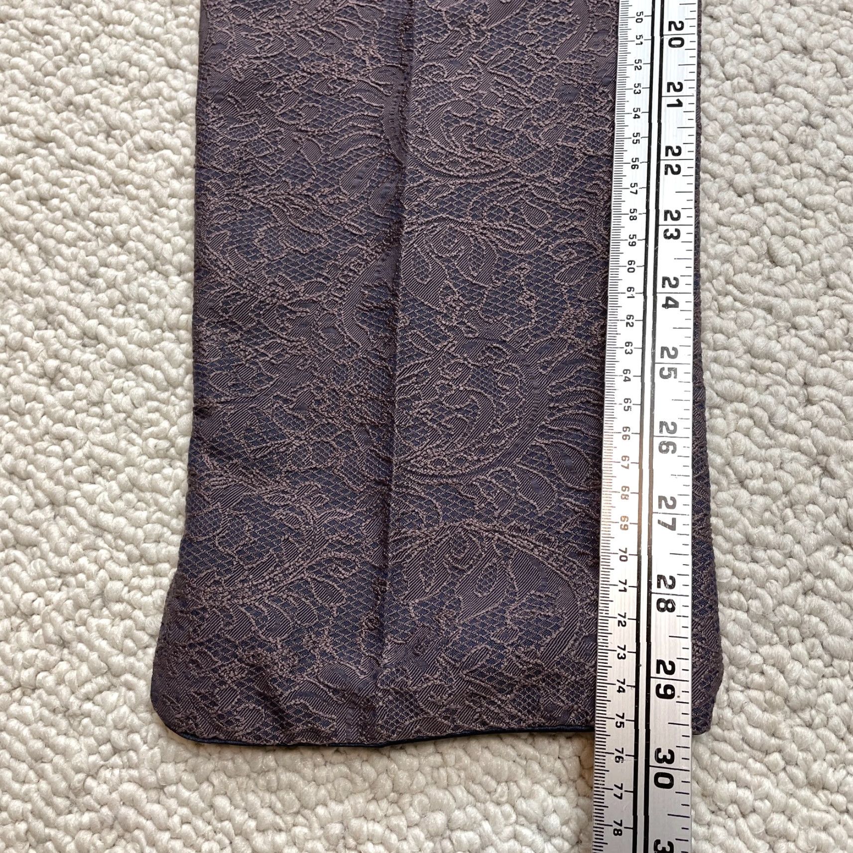 Boden Boden Pants Womens 10 L Purple Embroidered Floral Pockets Straight 32x30 Hip Zip Size 24" / US 00 / IT 34 - 4 Thumbnail