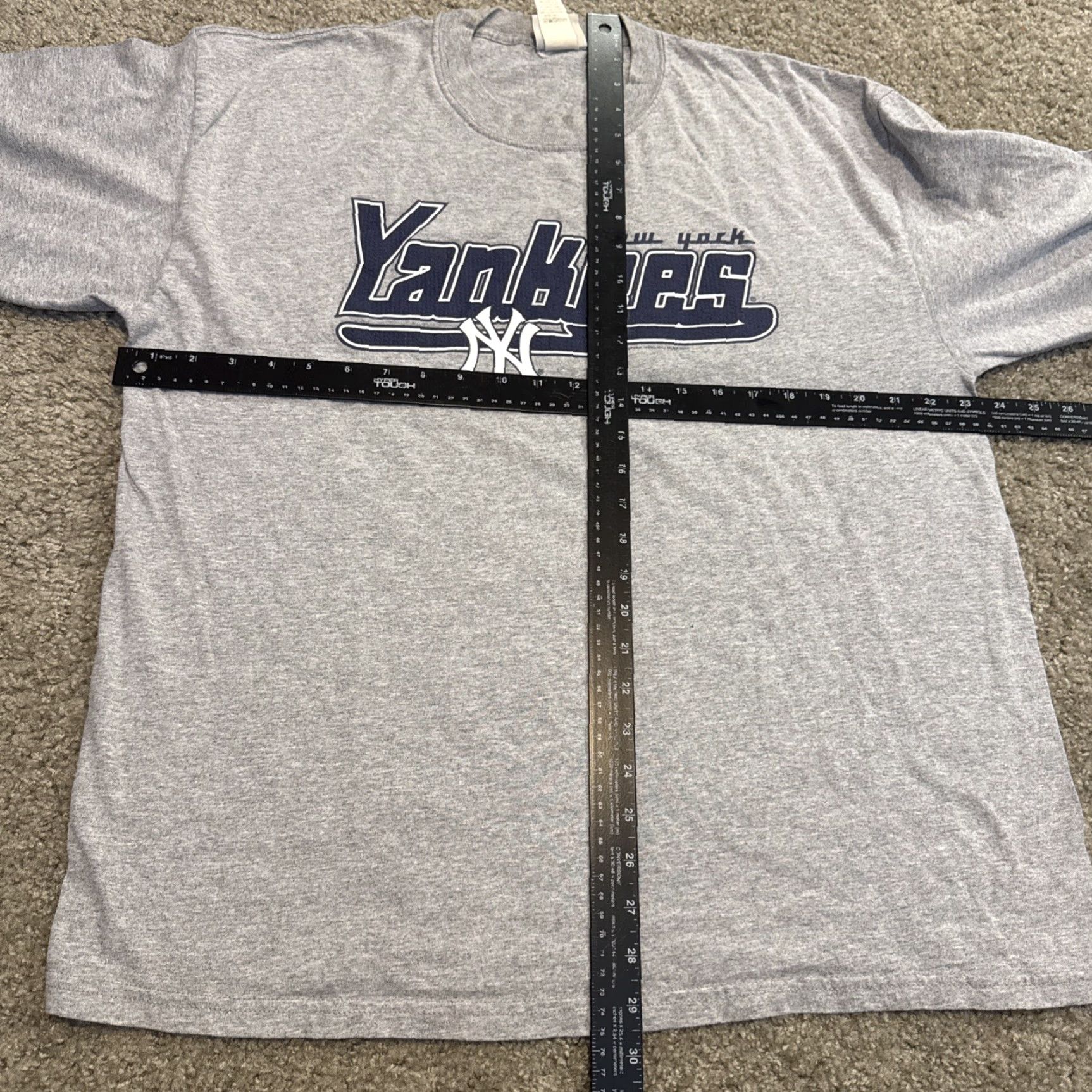 Lee VINTAGE New York Yankees Lee Sport MLB Baseball Gray T-Shirt XL Mens Long Sleeve 90s Jeter Size US XL / EU 56 / 4 - 5 Thumbnail