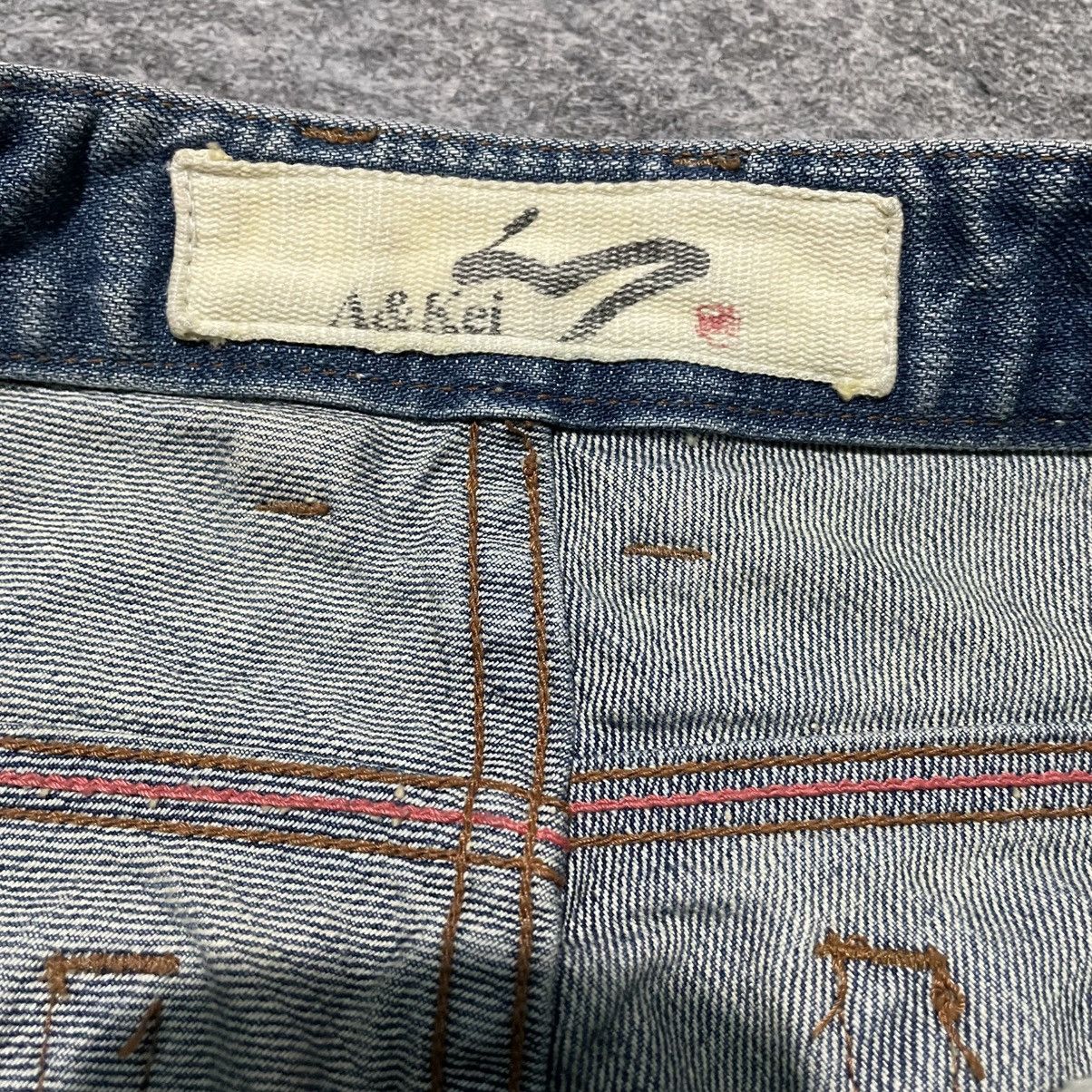 Japanese Brand Japanes brand A&Kei mudwash flare denim Size US 31 - 8 Thumbnail