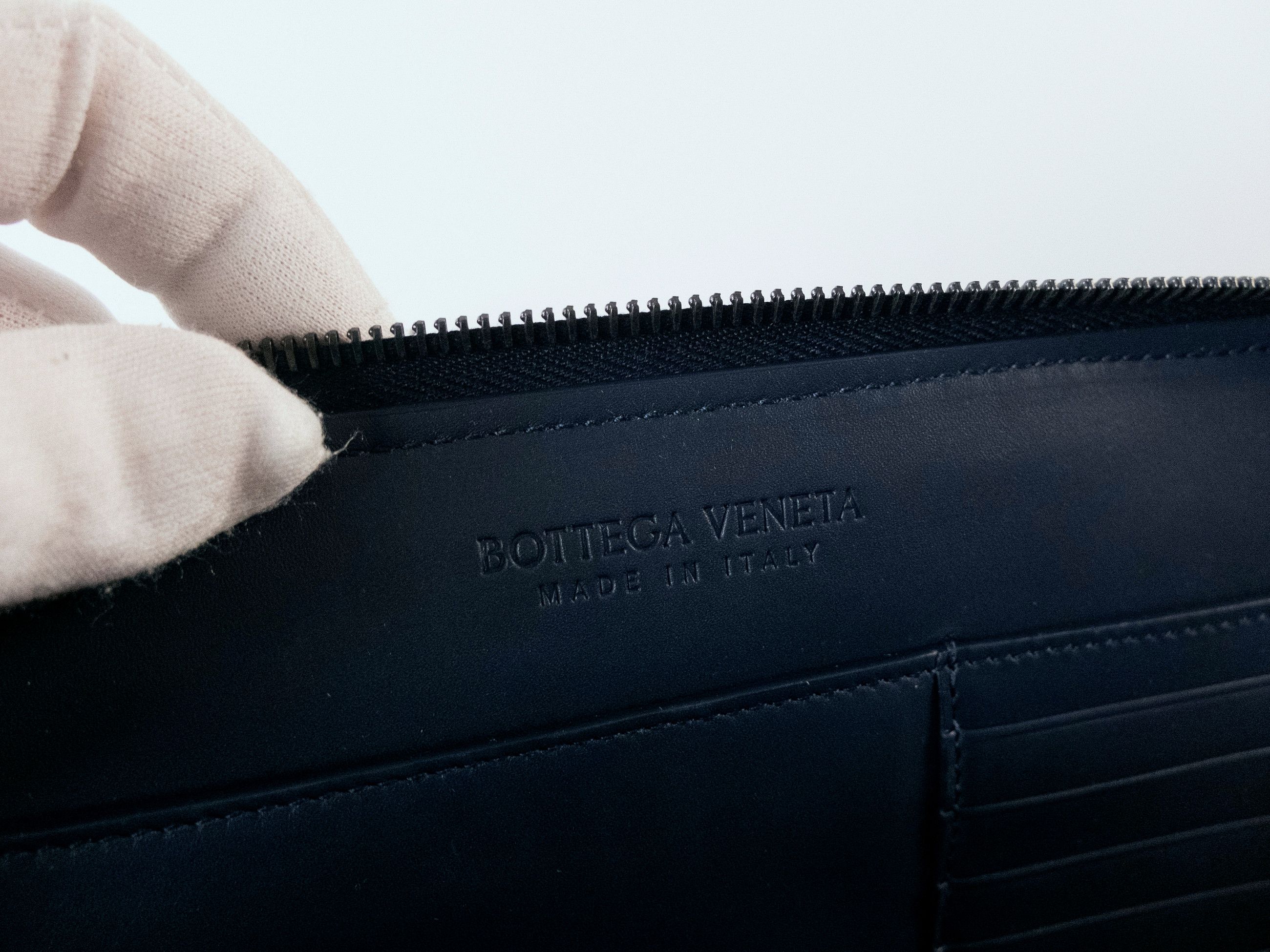 Bottega Veneta BOTTEGA VENETA blue intrecciato leather clutch document bag Size ONE SIZE - 11 Thumbnail