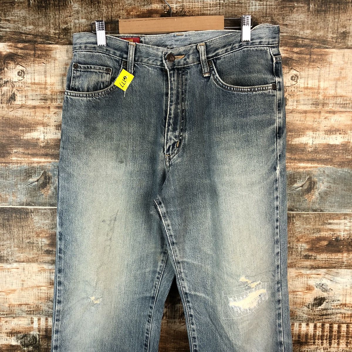 Edwin DL Edwin 604 Blue Distressed Denim Pants #C177 Size US 31 - 4 Thumbnail