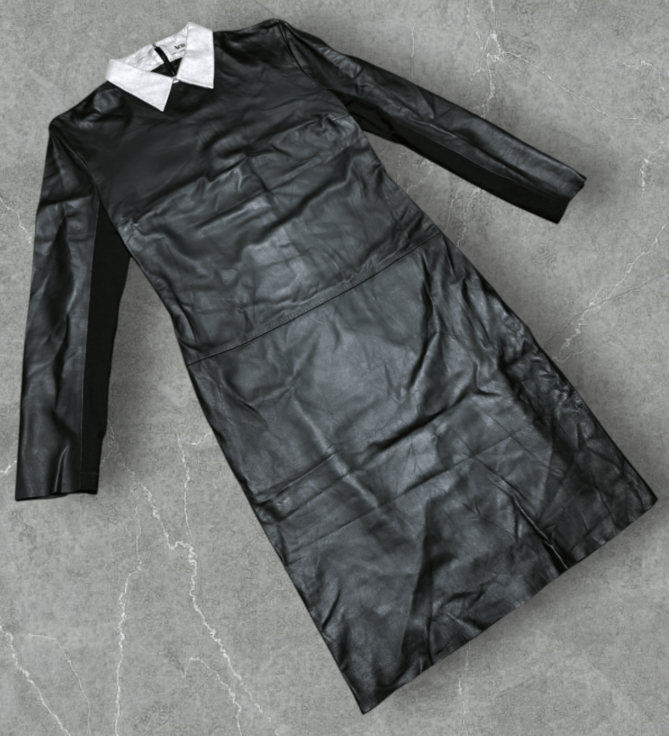Acne Studios Acne Studios Black Stretchy Leather Dress Size M / US 6-8 / IT 42-44 - 3 Thumbnail