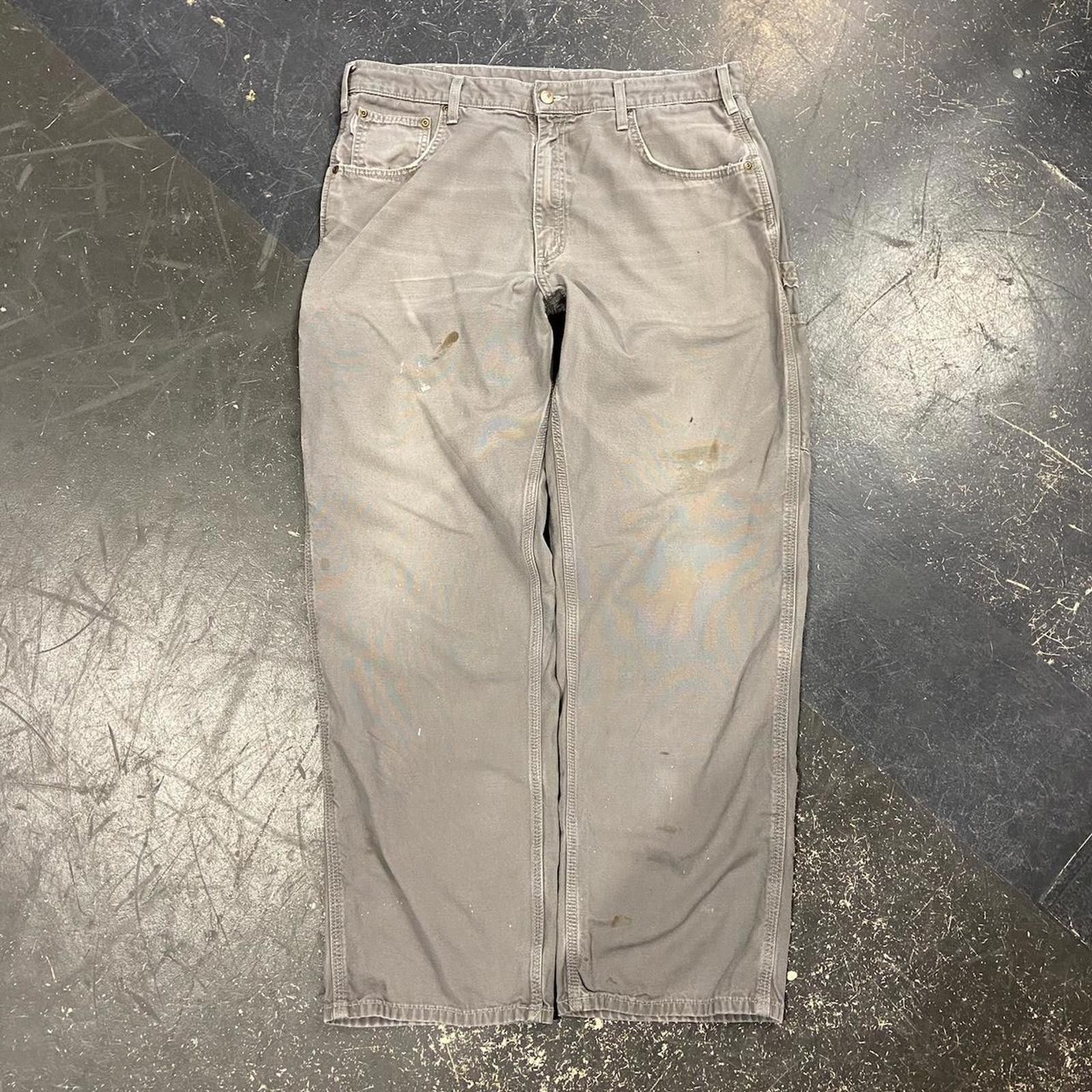Carhartt Grey Carhartt Loose Fit Work Pants Size US 38 / EU 54 - 3 Thumbnail