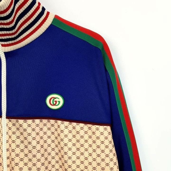 Gucci Gucci Logo Print Stripe Zip Jacket Size US S / EU 44-46 / 1 - 3 Thumbnail