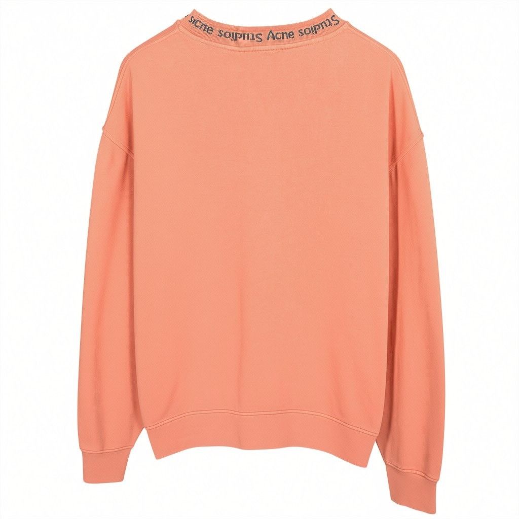 Acne Studios Acne Studios Yana AS Mens XS Ribbed Salmon Cotton Sweatshirt Size US XS / EU 42 / 0 - 2 Thumbnail