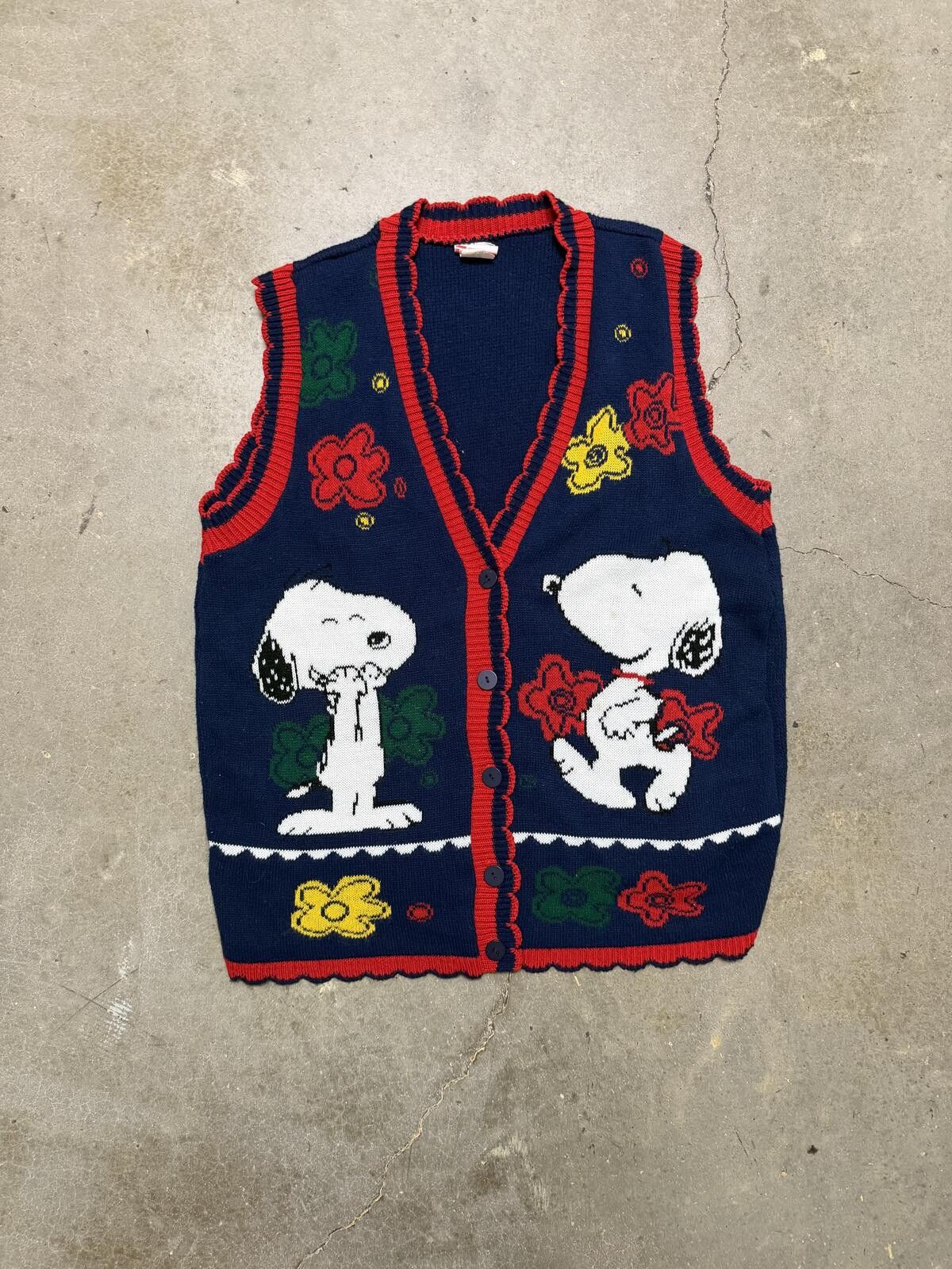 Snoop Dogg Vtg Peanuts Snoopy Sweater Vest Size ONE SIZE - 1 Thumbnail