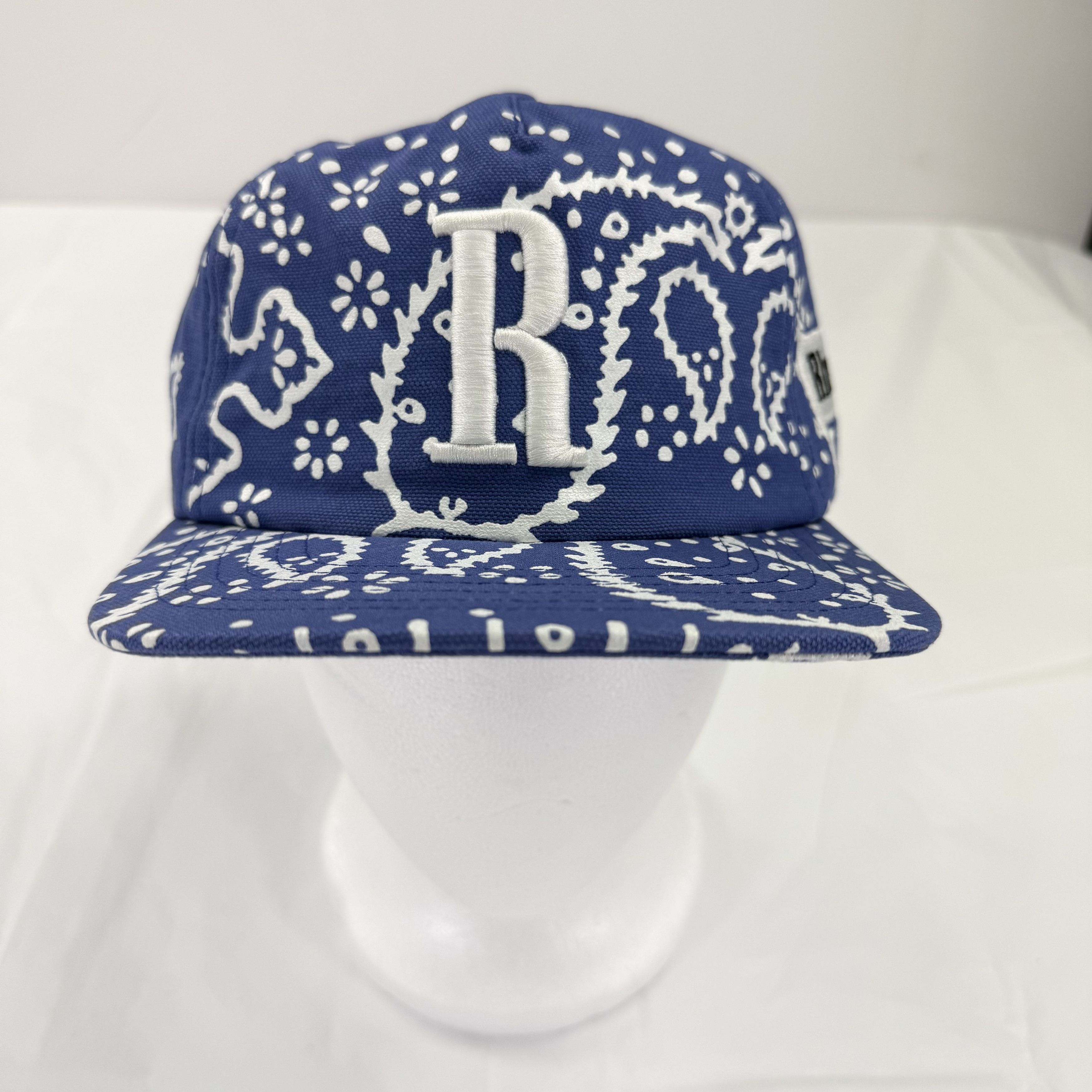Rhude Rhude Blue Bandana Paisley Snapback Hat One Size Size ONE SIZE - 1 Thumbnail