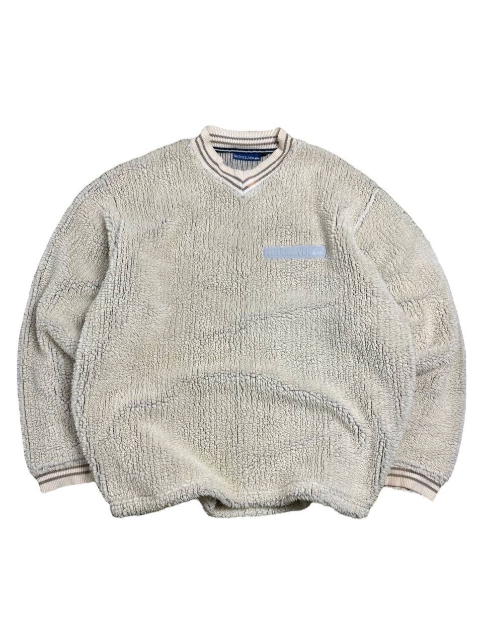 Quiksilver Vintage Quiksilver Teddy Fleece Sweatshirt Y2K Size US M / EU 48-50 / 2 - 1 Thumbnail
