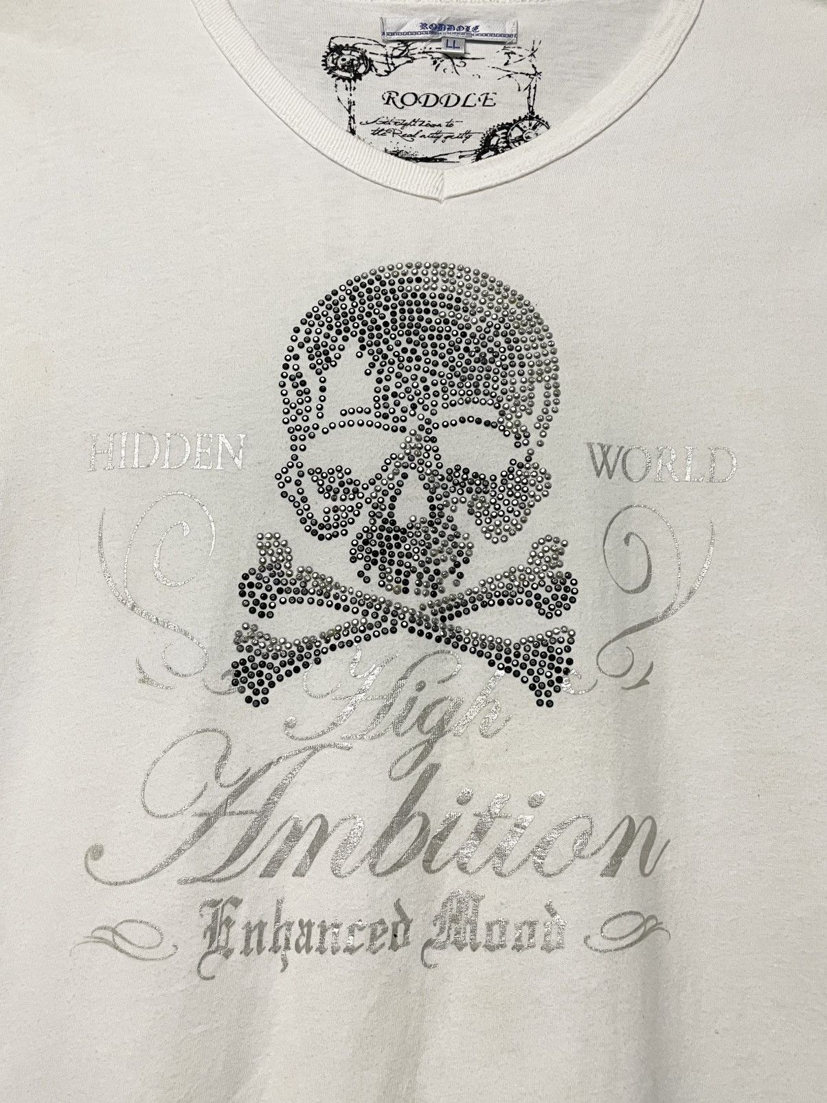 semanticdesign Vintage 1990s Japan Designer Roddle Ambition Punk Skull Tee Size US M / EU 48-50 / 2 - 5 Thumbnail