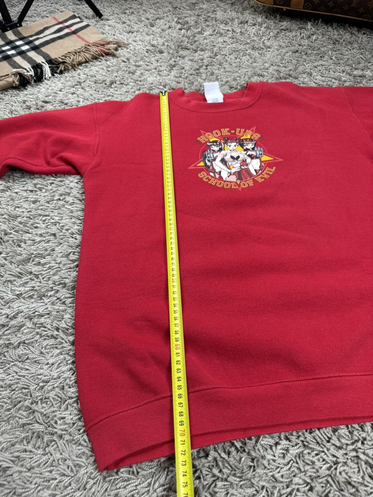 Hook-Ups × Japanese Brand Vintage sweatshirt crewneck Hook-Ups School of Evil y2k item Size US M / EU 48-50 / 2 - 5 Thumbnail