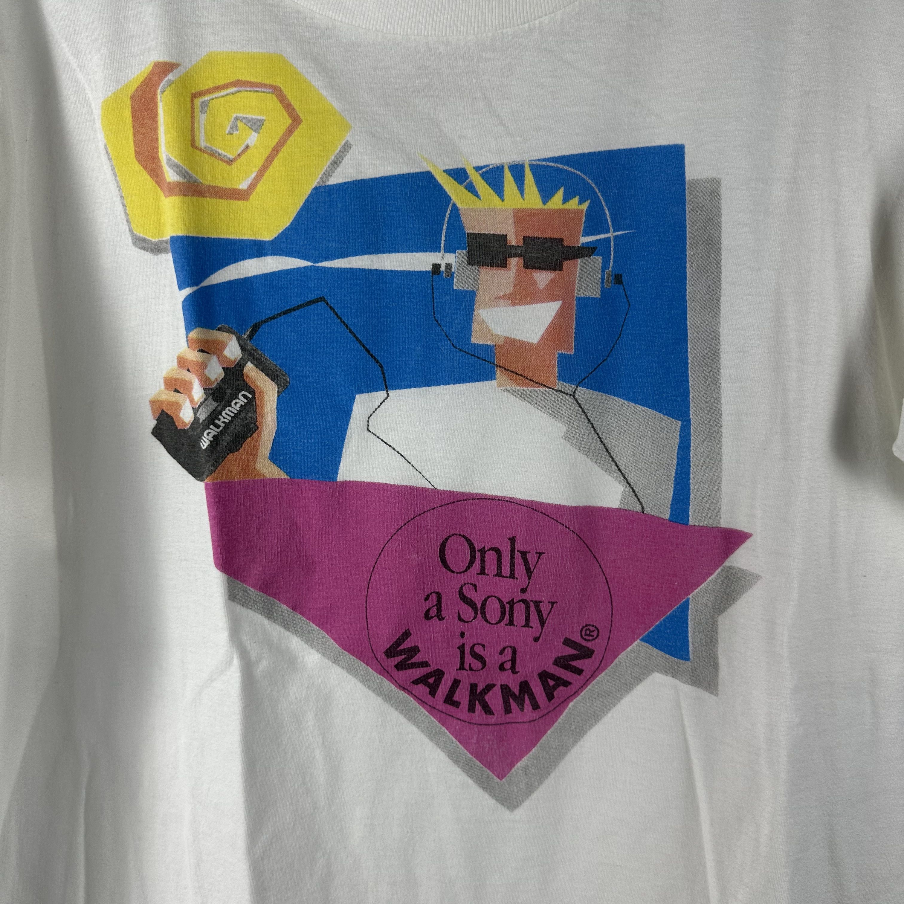 Vintage Vintage 90s Sony Only a Sony is a Walkman Promo T-Shirt Size US L / EU 52-54 / 3 - 2 Thumbnail