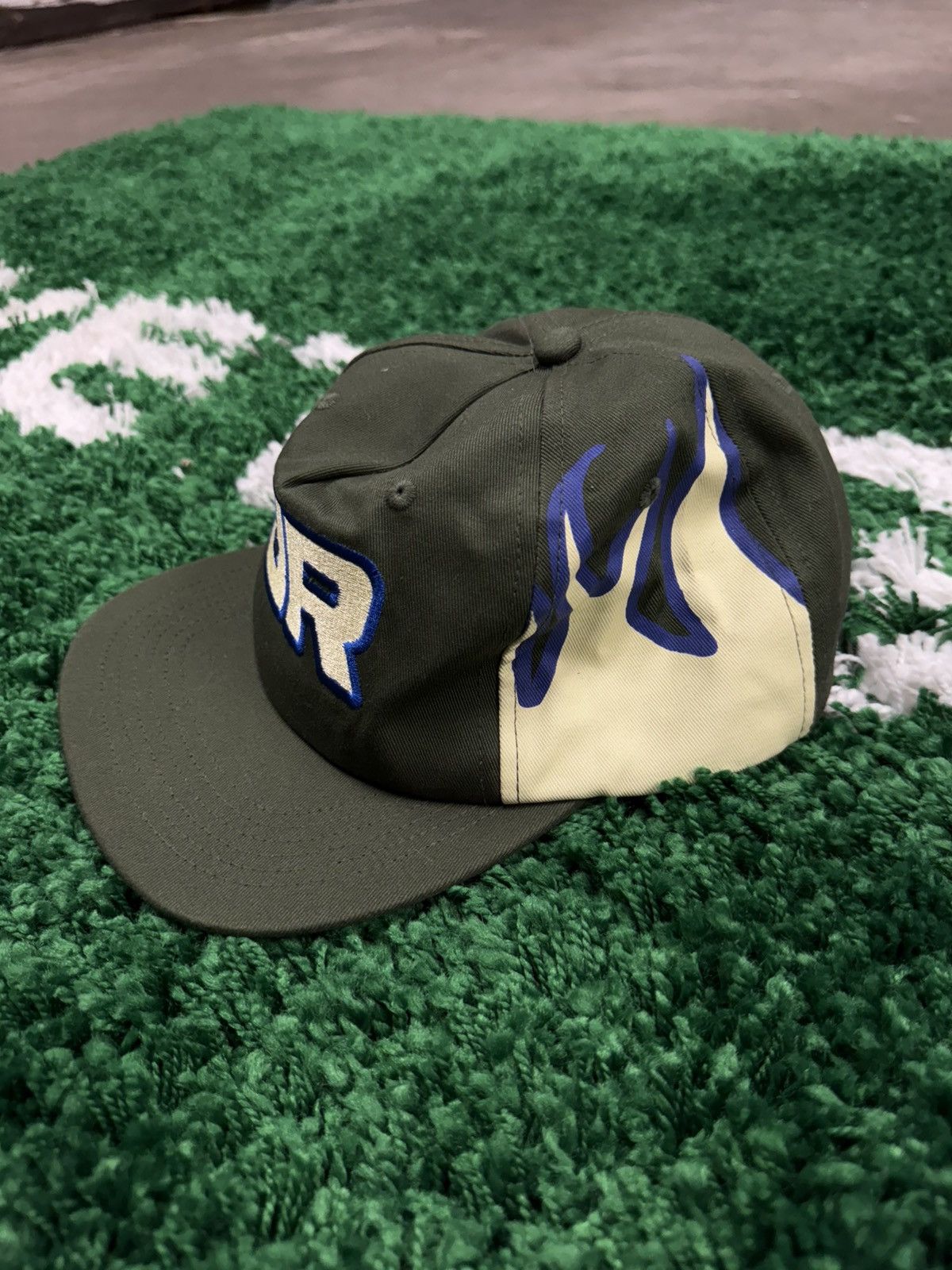 Brockhampton RARE Brockhampton Roadrunner Flame Forest Green Paint Hat Size ONE SIZE - 3 Thumbnail