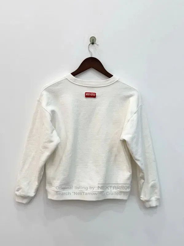 Kenzo KENZO White Cropped Long Sleeve Sweatshirt . Size S / US 4 / IT 40 - 2 Thumbnail